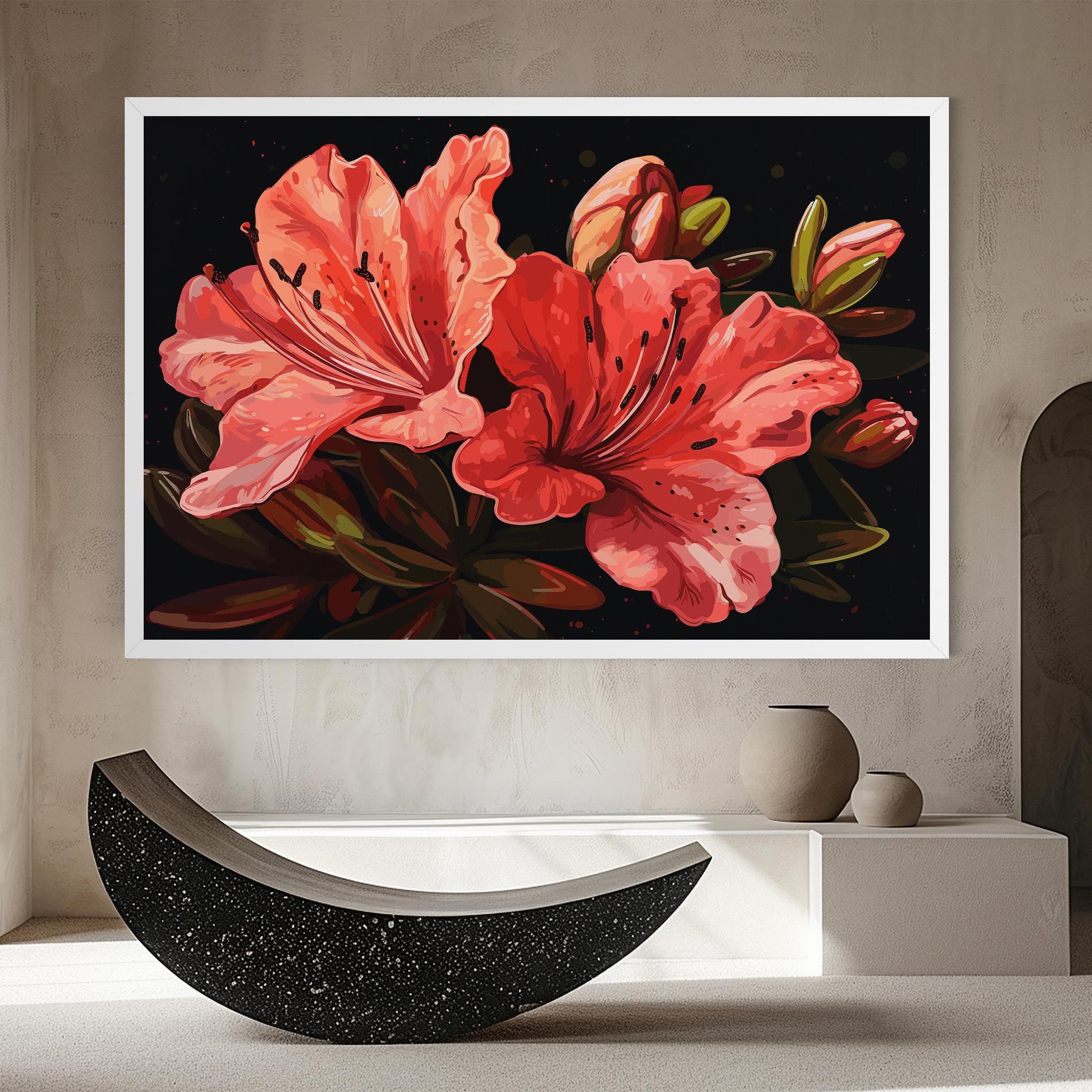 Art Exotic Flower mockup 8