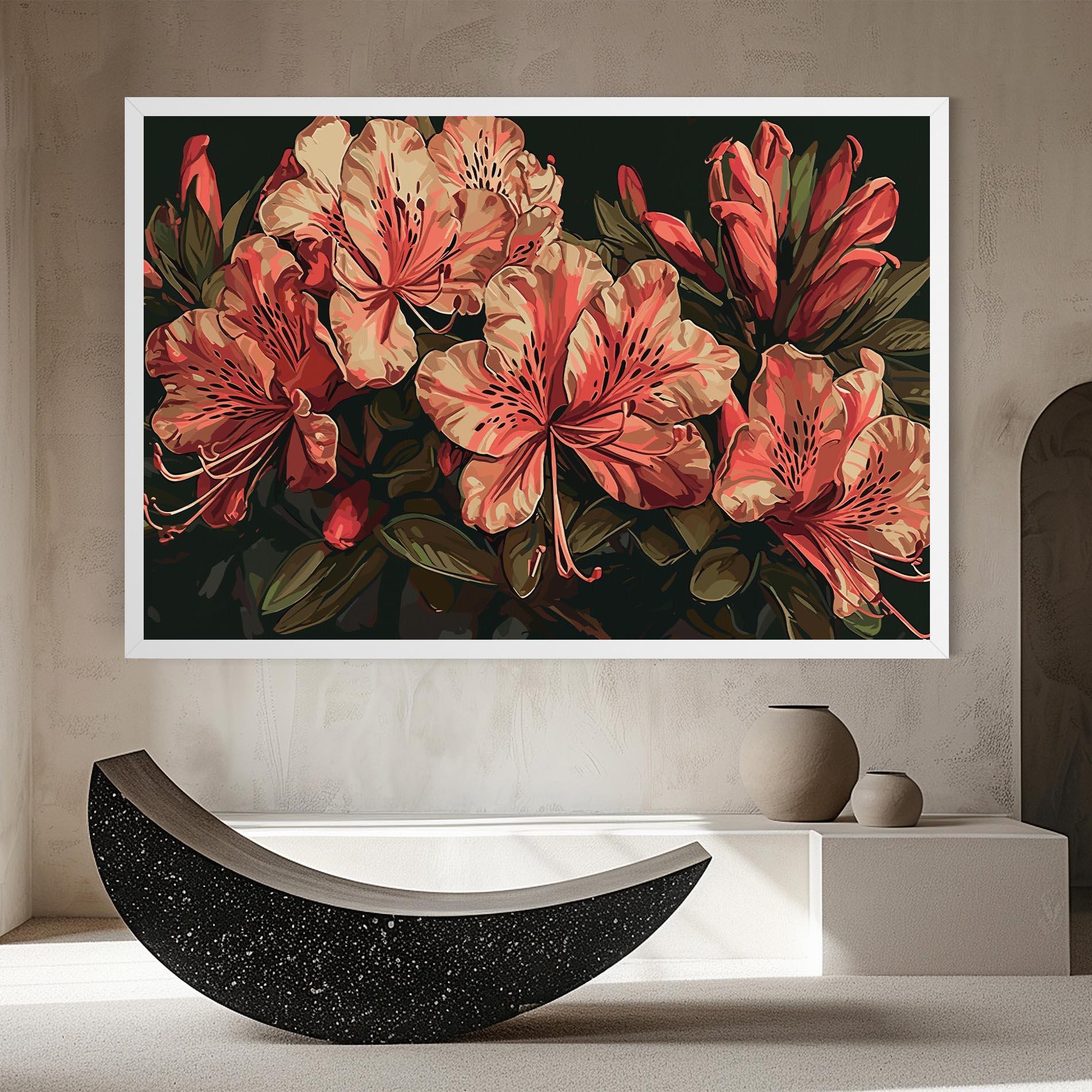 Leinwandbild Cream Exotic Art mockup 8