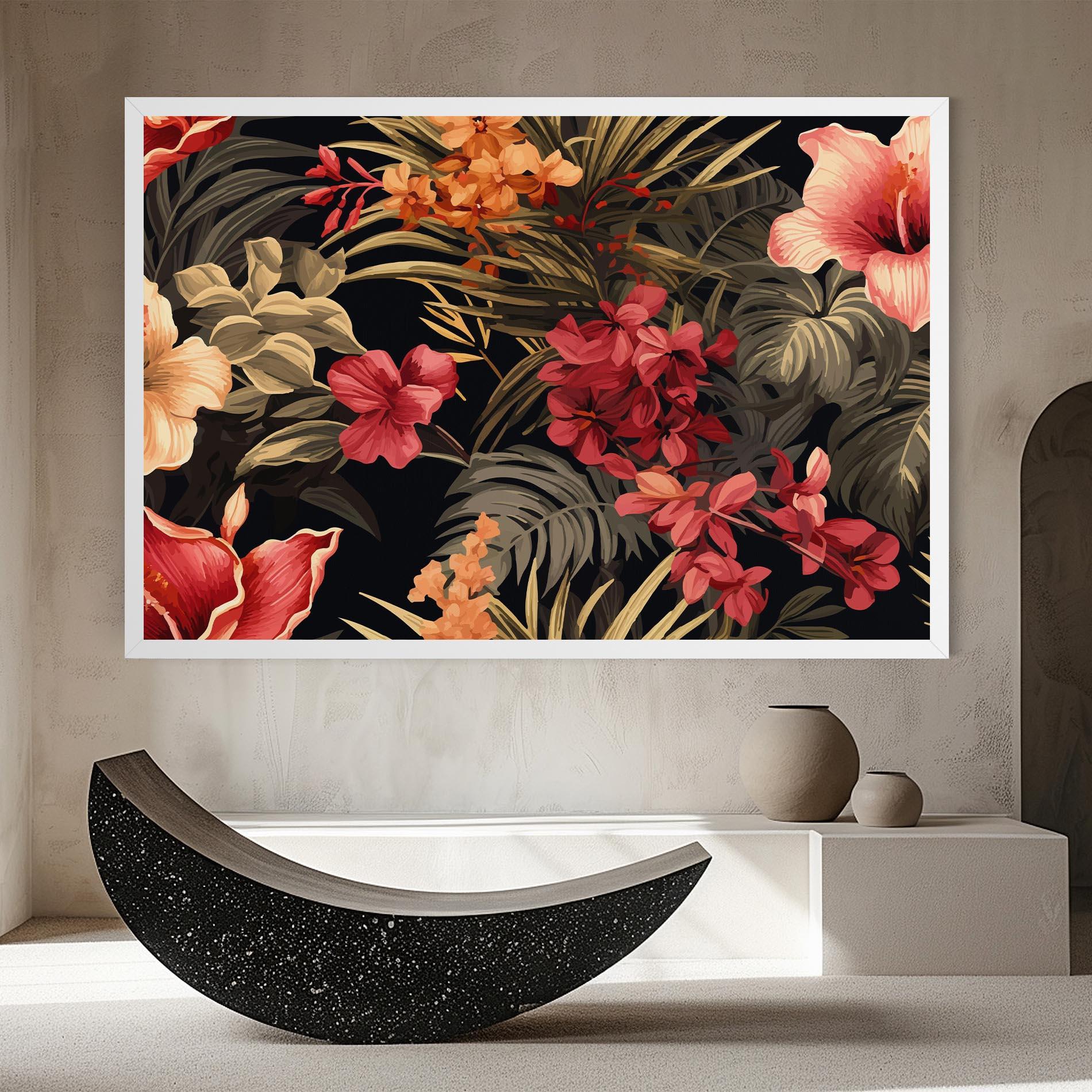 Leinwandbild Exotic Flower Plant mockup 8