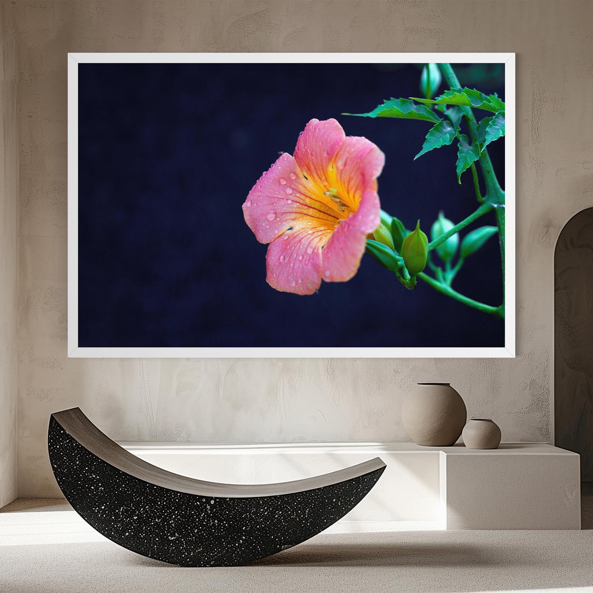 Leinwandbild Exotic Pink Plant mockup 8