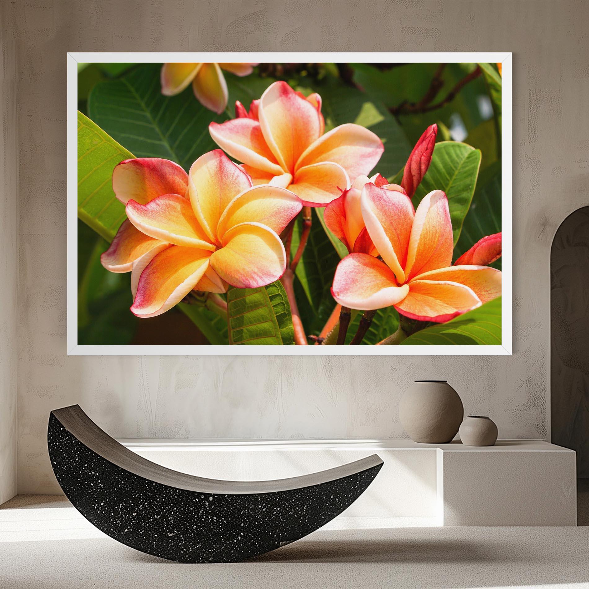 Leinwandbild Pretty Plumeria mockup 8