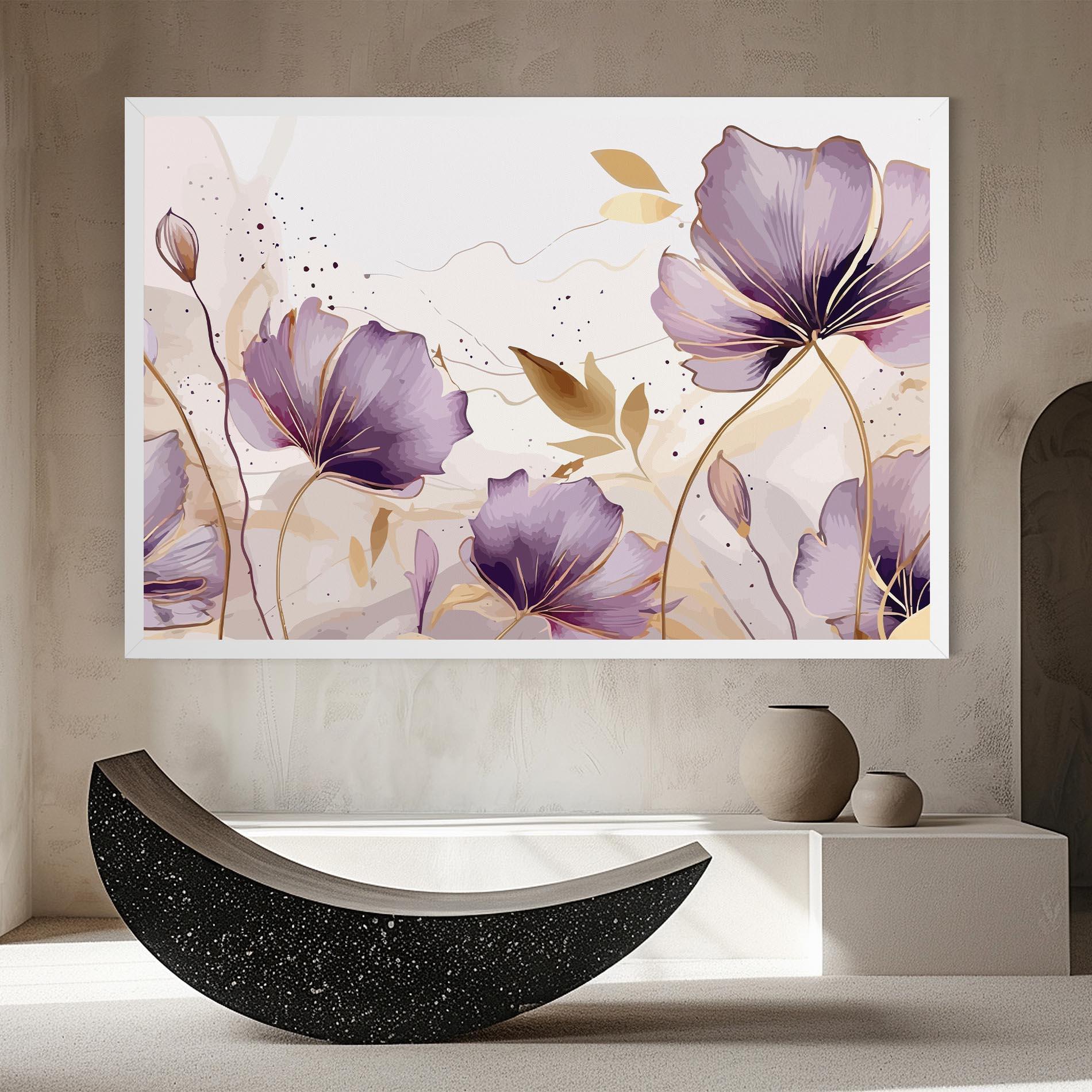 Leinwandbild Purple Gold Exotic mockup 8