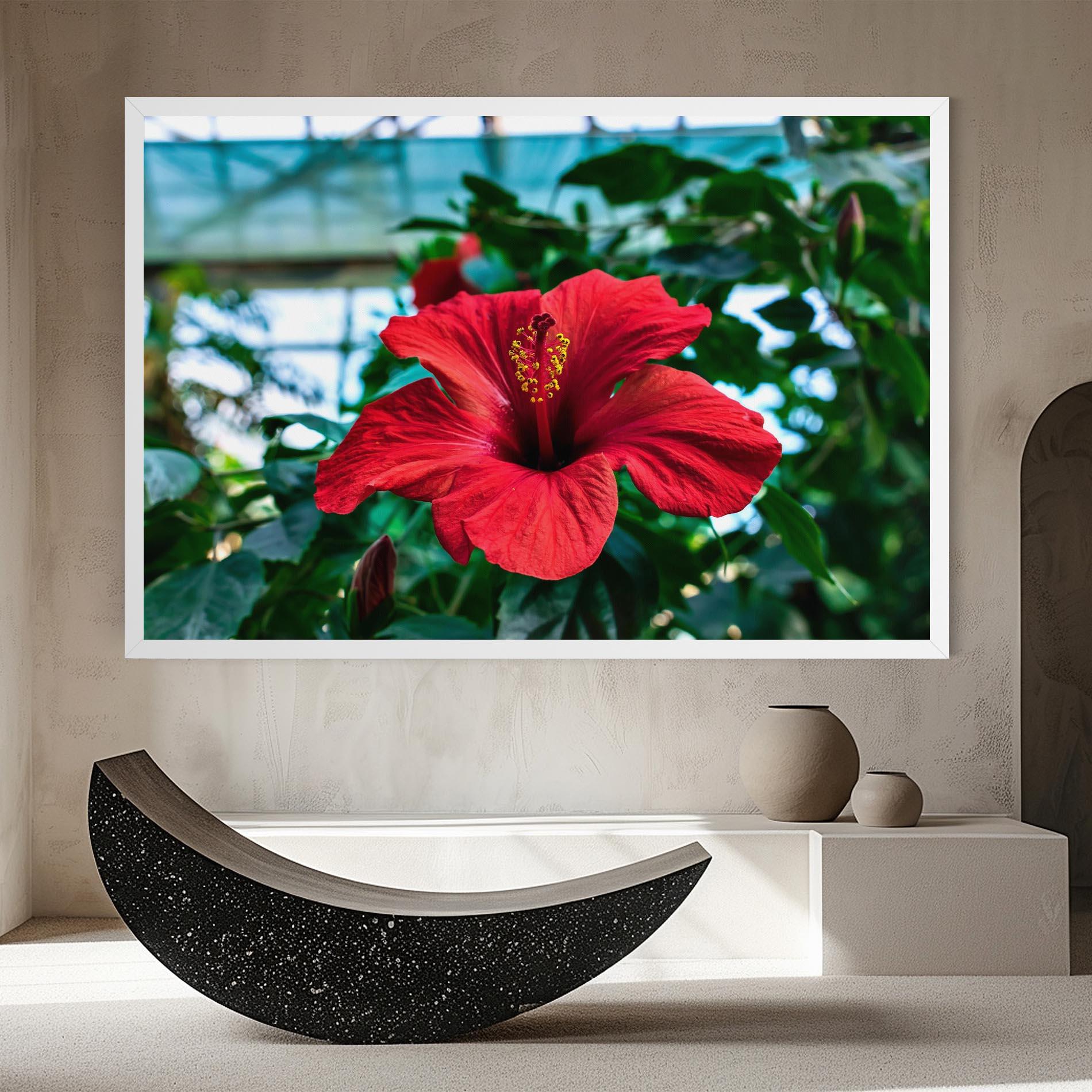 Leinwandbild Red Exotic Plant mockup 8