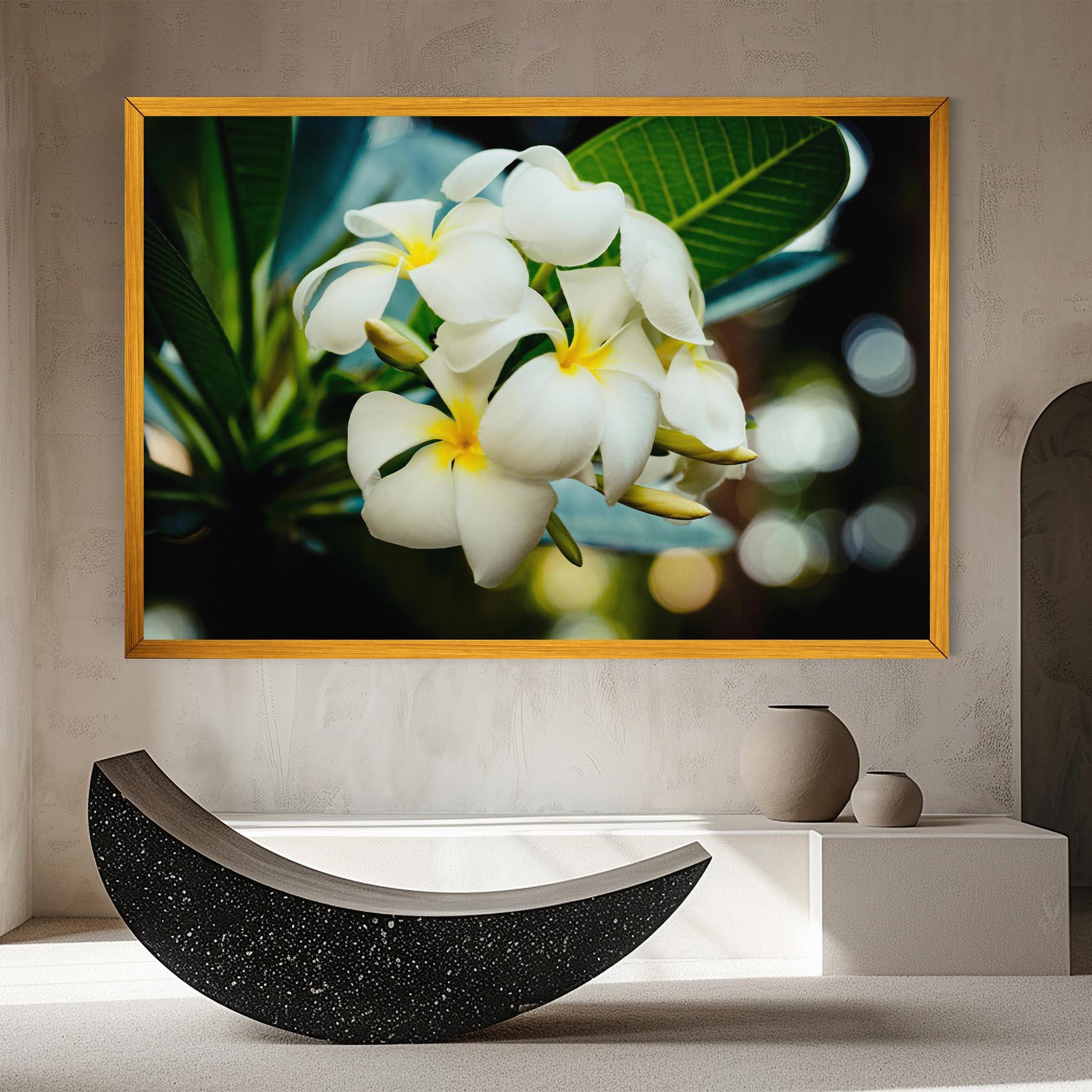 Leinwandbild Beautiful White Exotic mockup 8