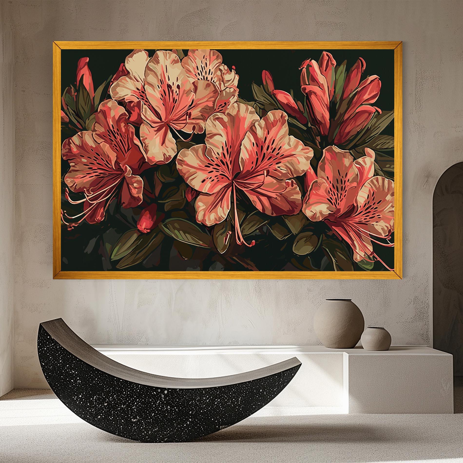 Leinwandbild Cream Exotic Art mockup 8