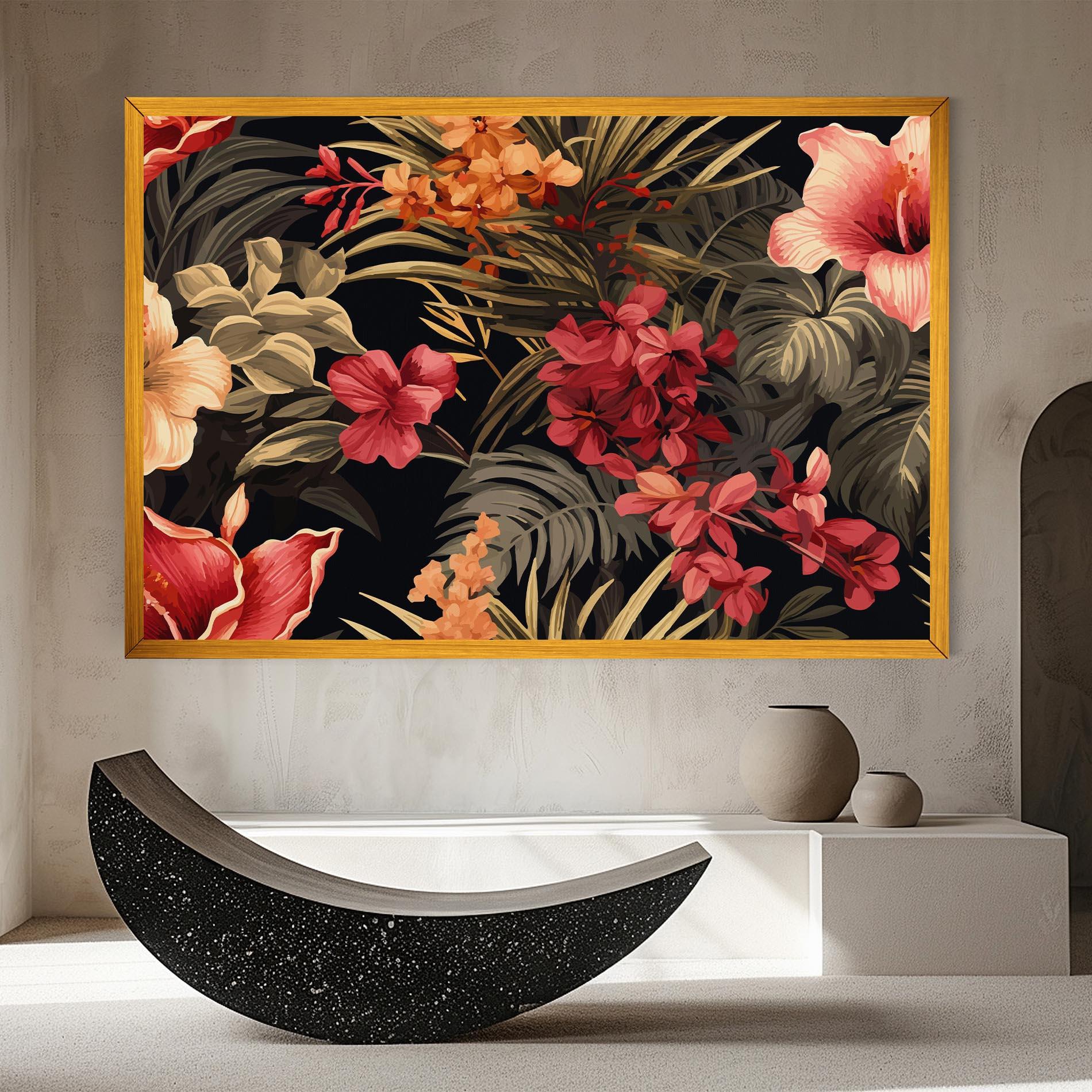 Leinwandbild Exotic Flower Plant mockup 8