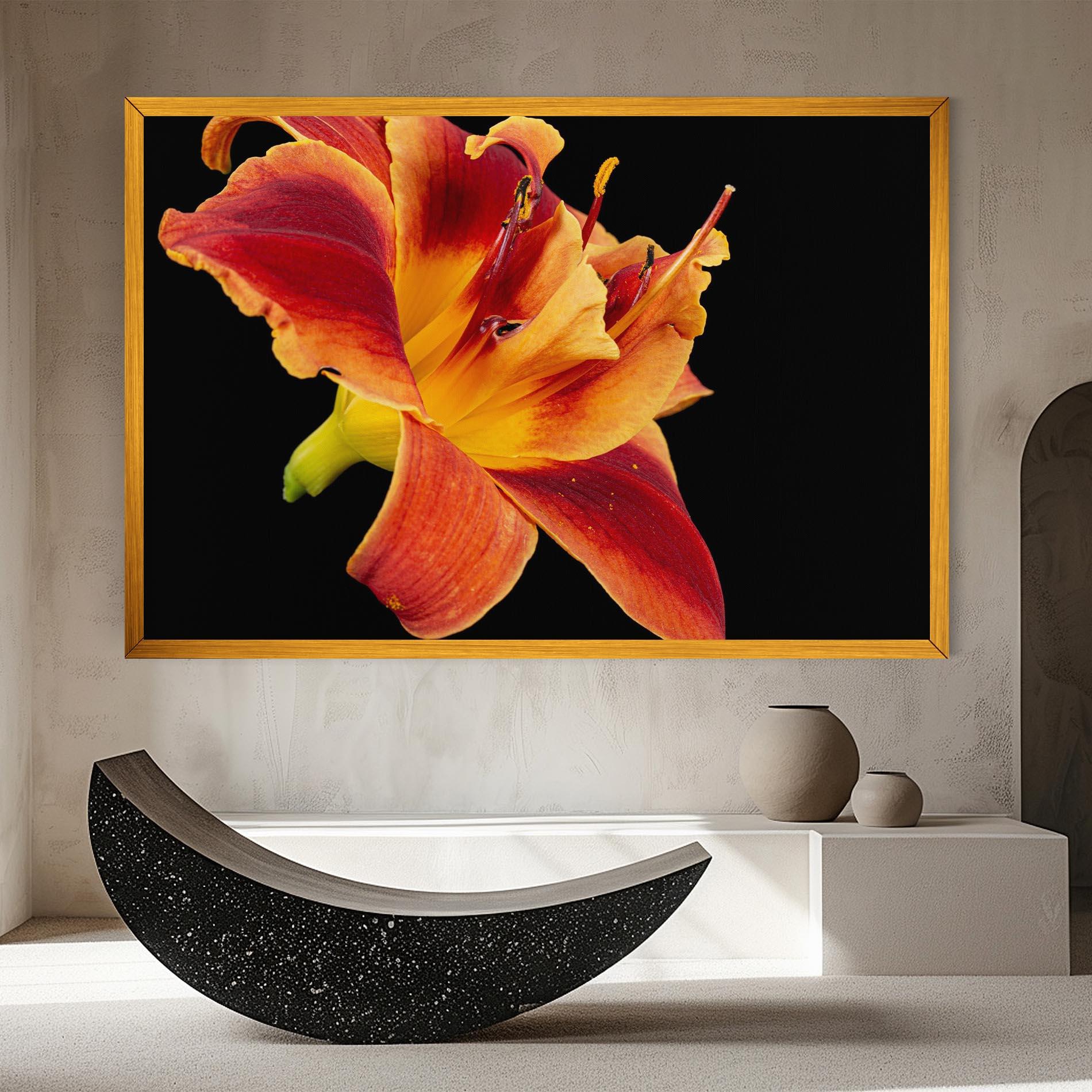 Leinwandbild Exotic Orange Red mockup 8