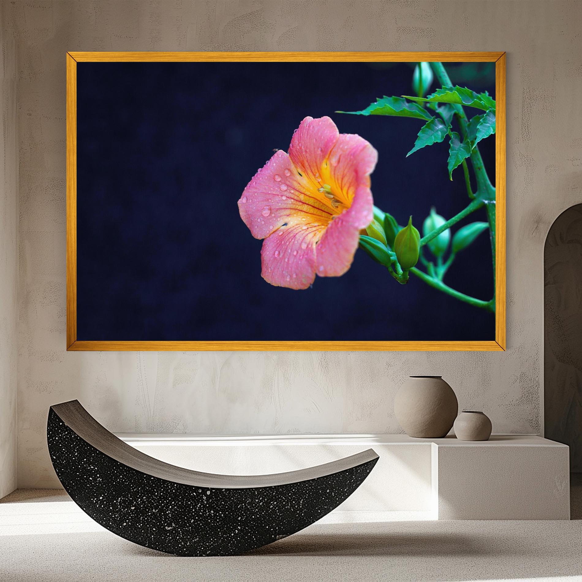 Leinwandbild Exotic Pink Plant mockup 8