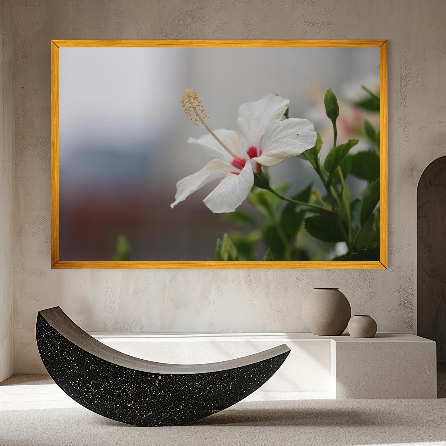 Leinwandbild Exotic White Flower mockup 8