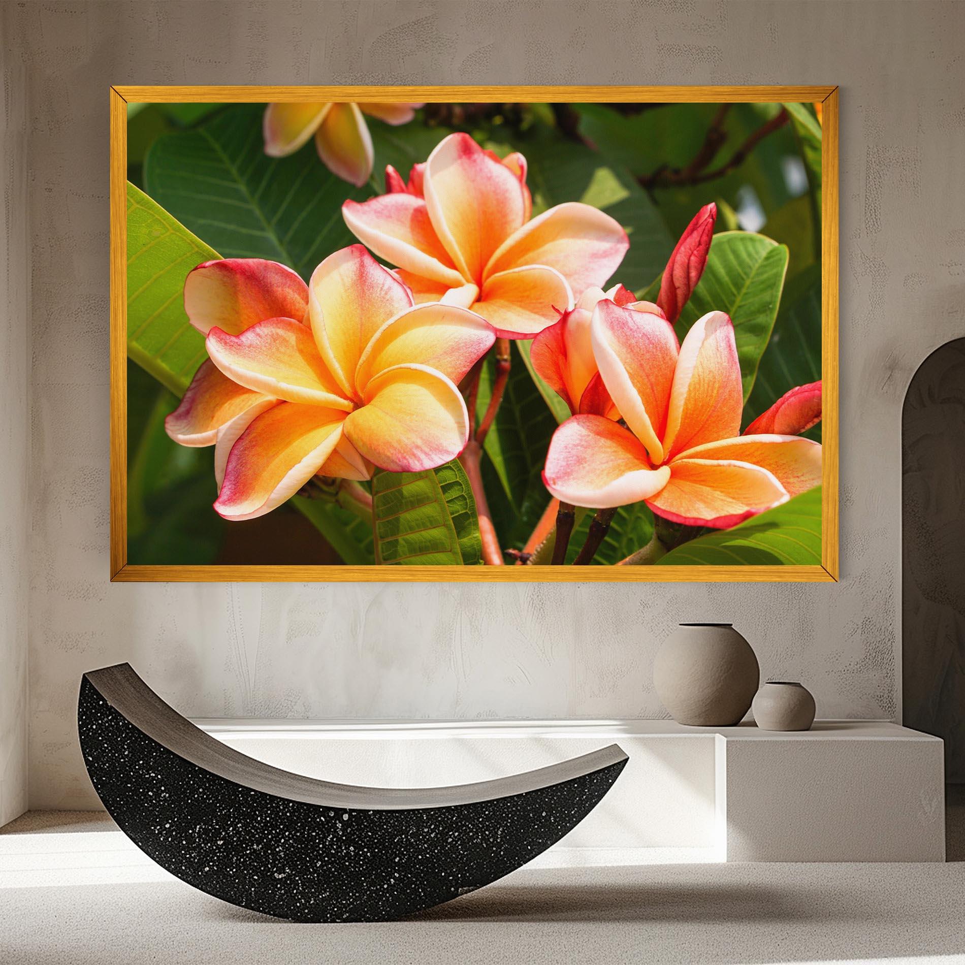 Leinwandbild Pretty Plumeria mockup 8