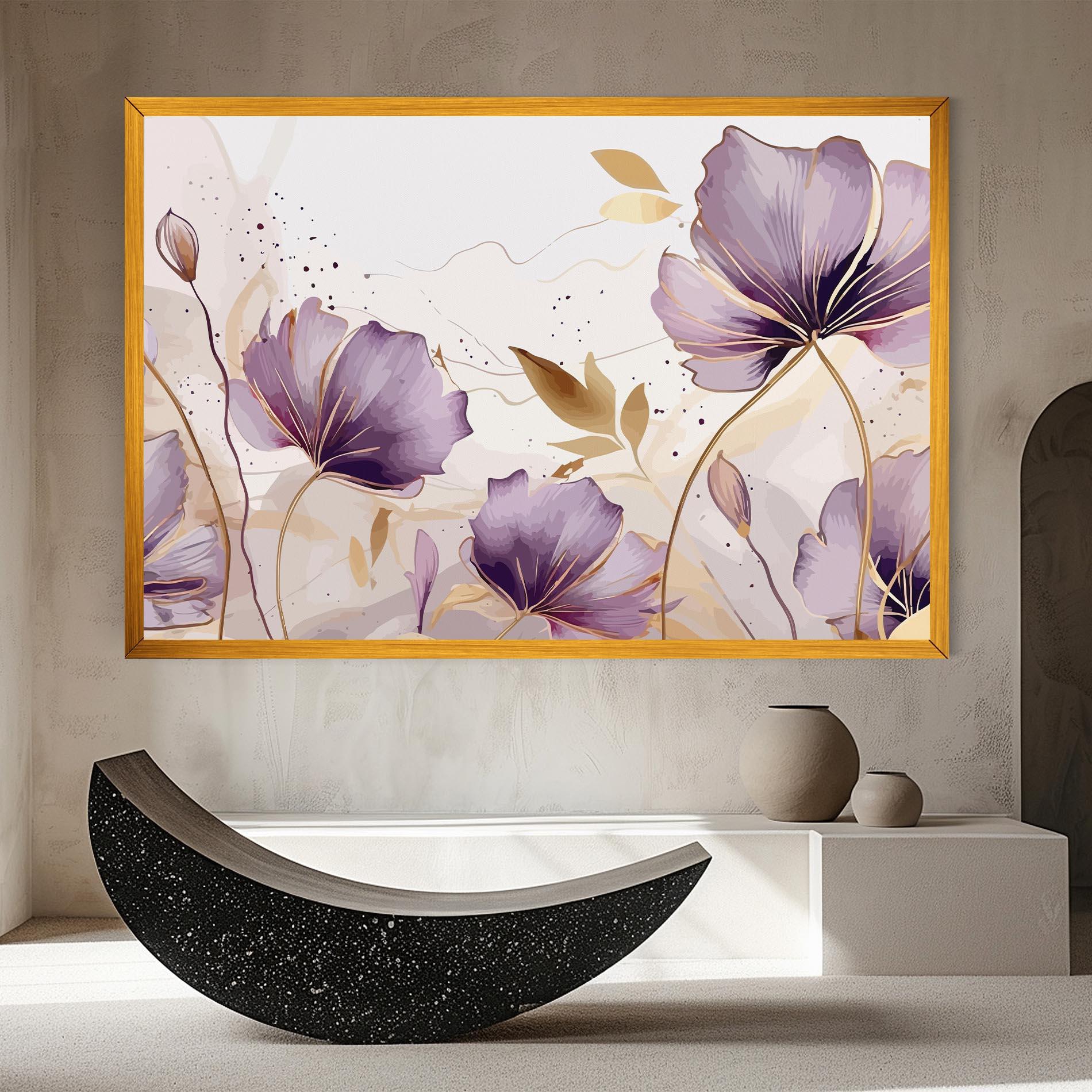 Leinwandbild Purple Gold Exotic mockup 8