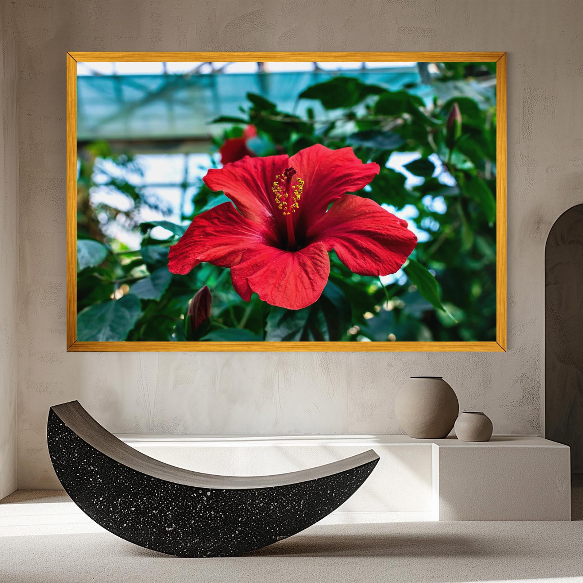 Leinwandbild Red Exotic Plant mockup 8