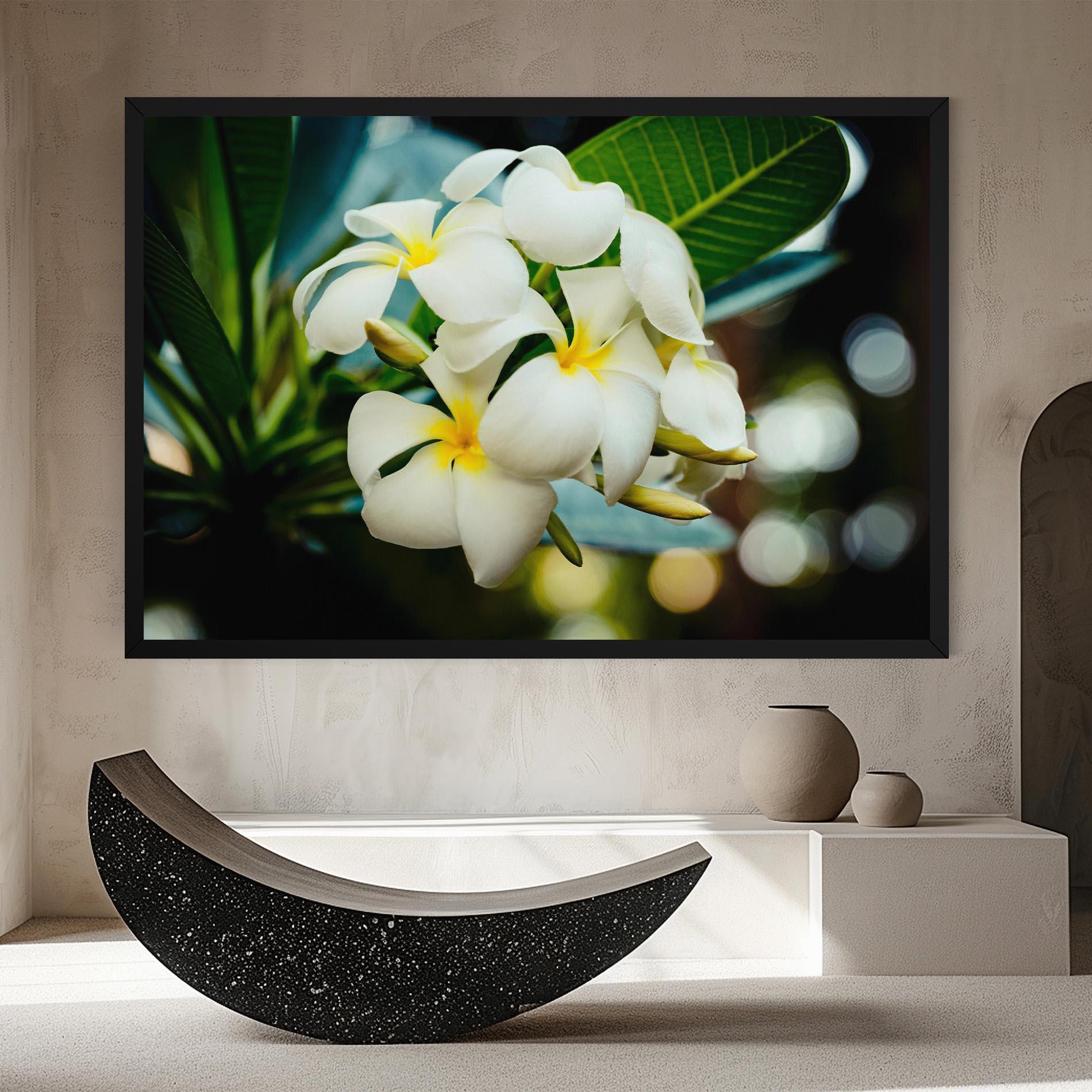 Leinwandbild Beautiful White Exotic mockup 8