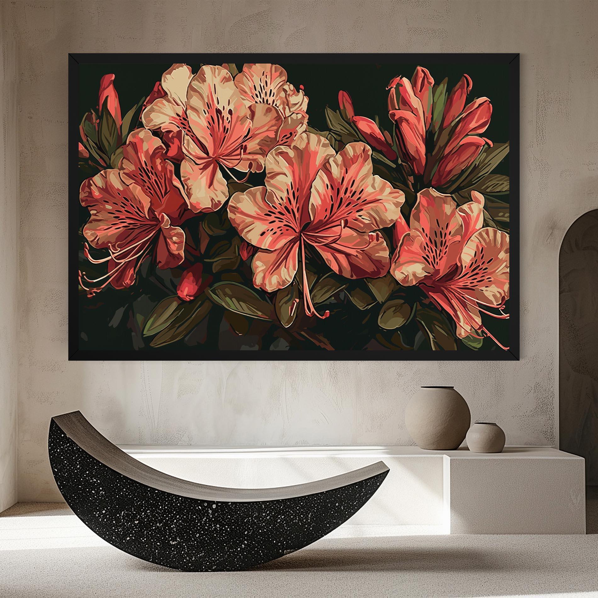 Leinwandbild Cream Exotic Art mockup 8