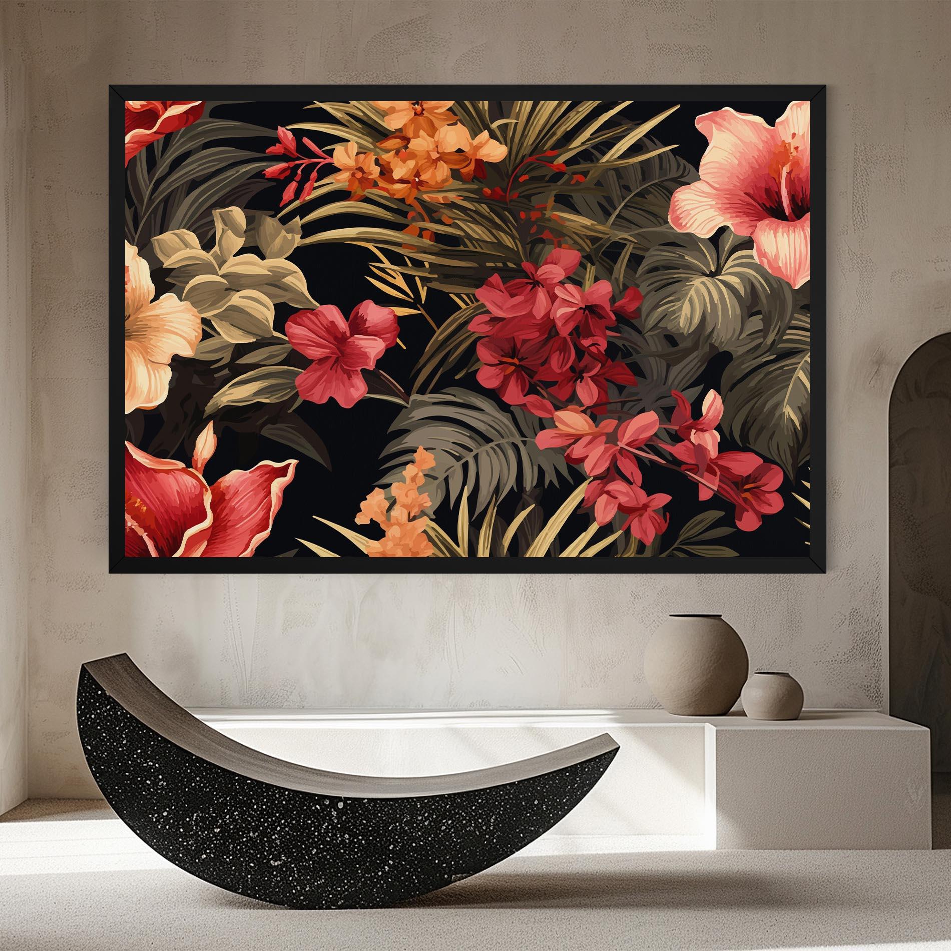 Leinwandbild Exotic Flower Plant mockup 8