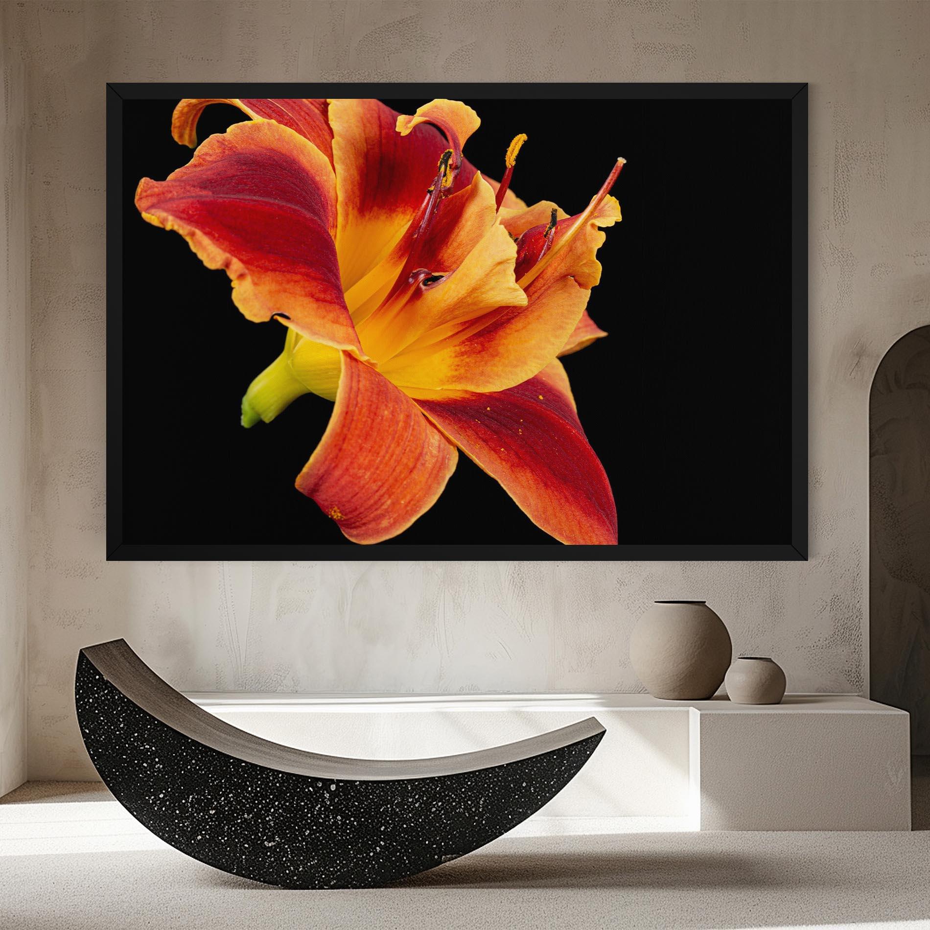 Leinwandbild Exotic Orange Red mockup 8