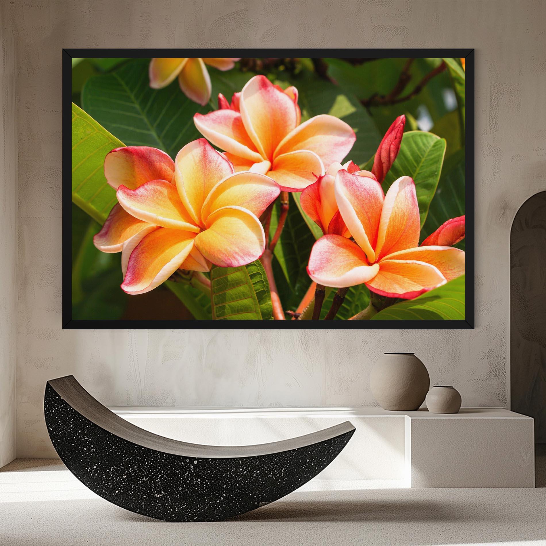Leinwandbild Pretty Plumeria mockup 8
