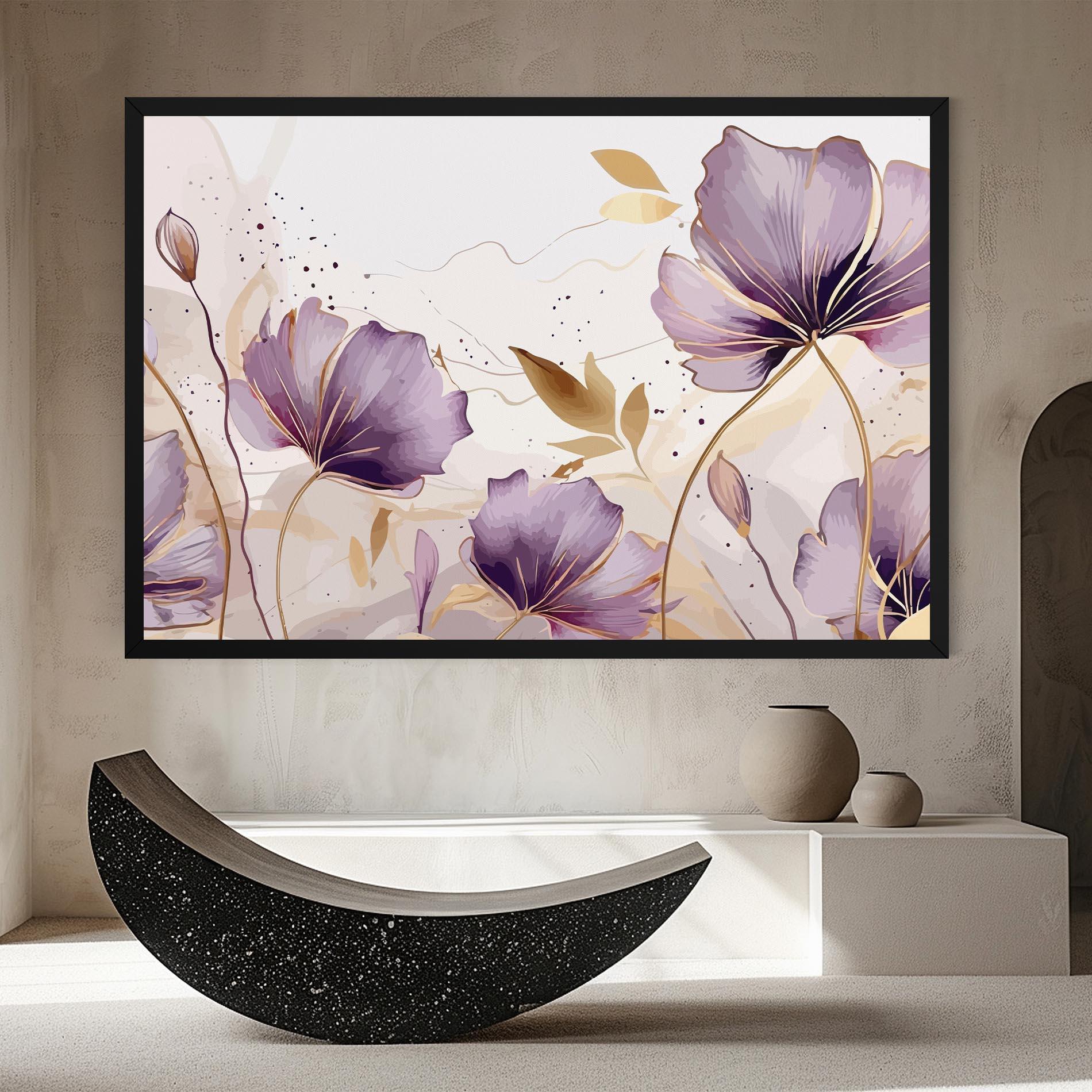 Leinwandbild Purple Gold Exotic mockup 8