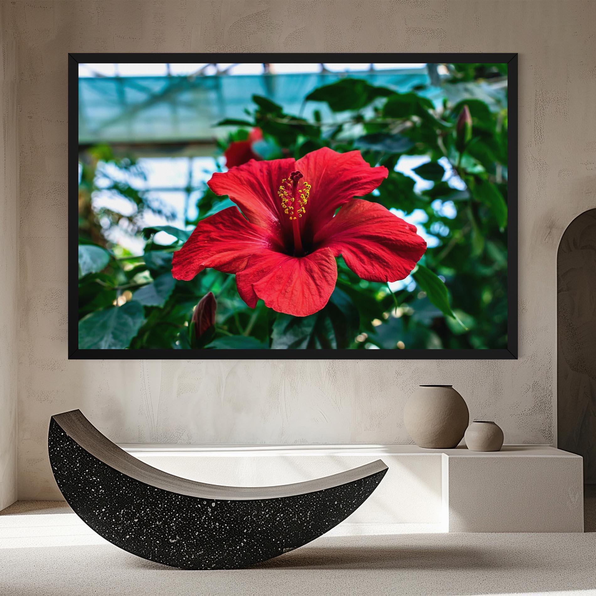 Leinwandbild Red Exotic Plant mockup 8