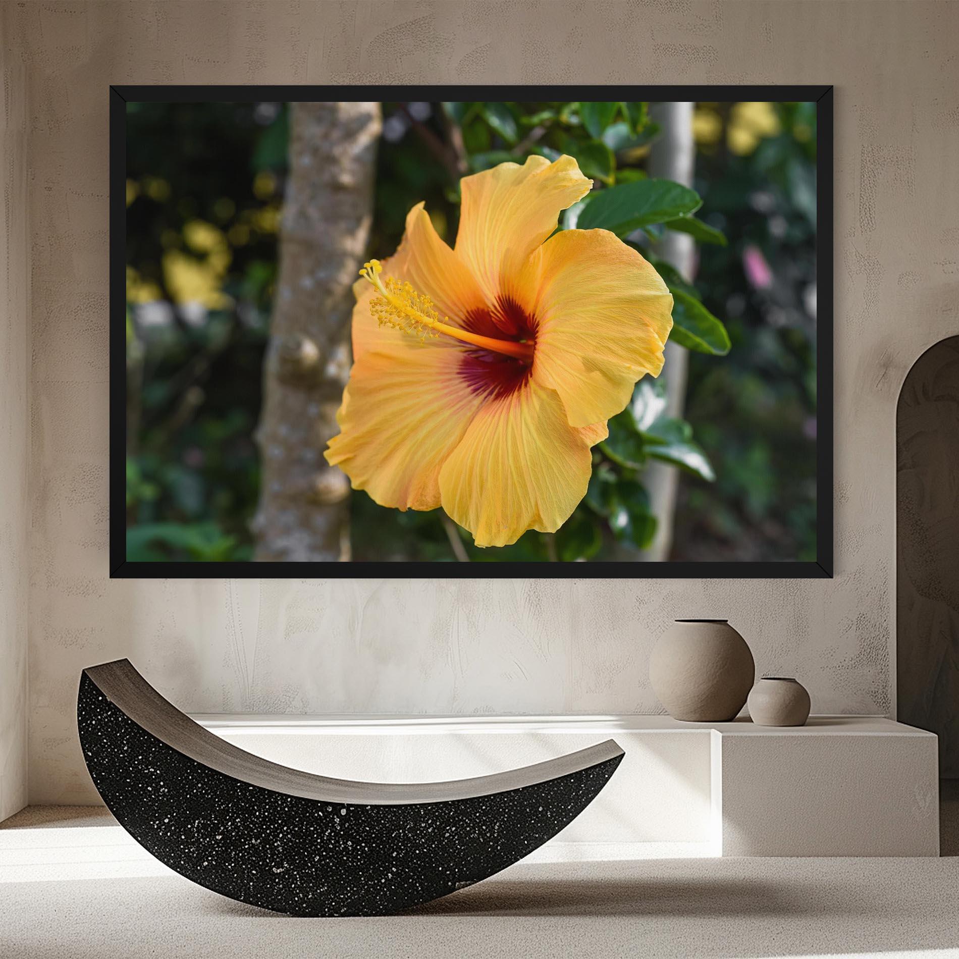 Leinwandbild Yellow Hibiscus mockup 8