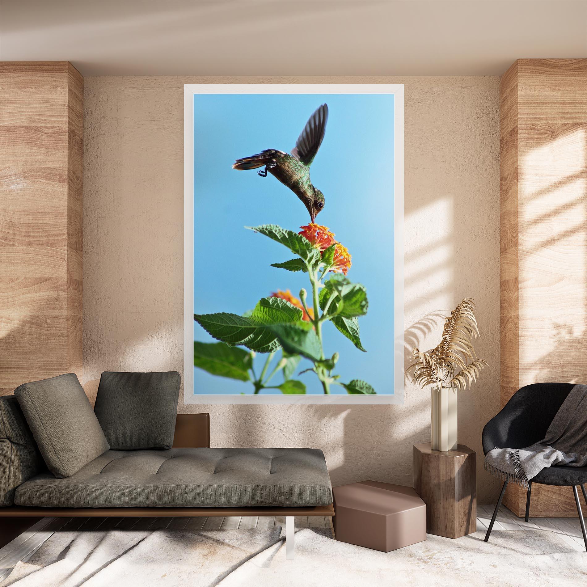 Leinwandbild Bird Exotic Flower mockup 8