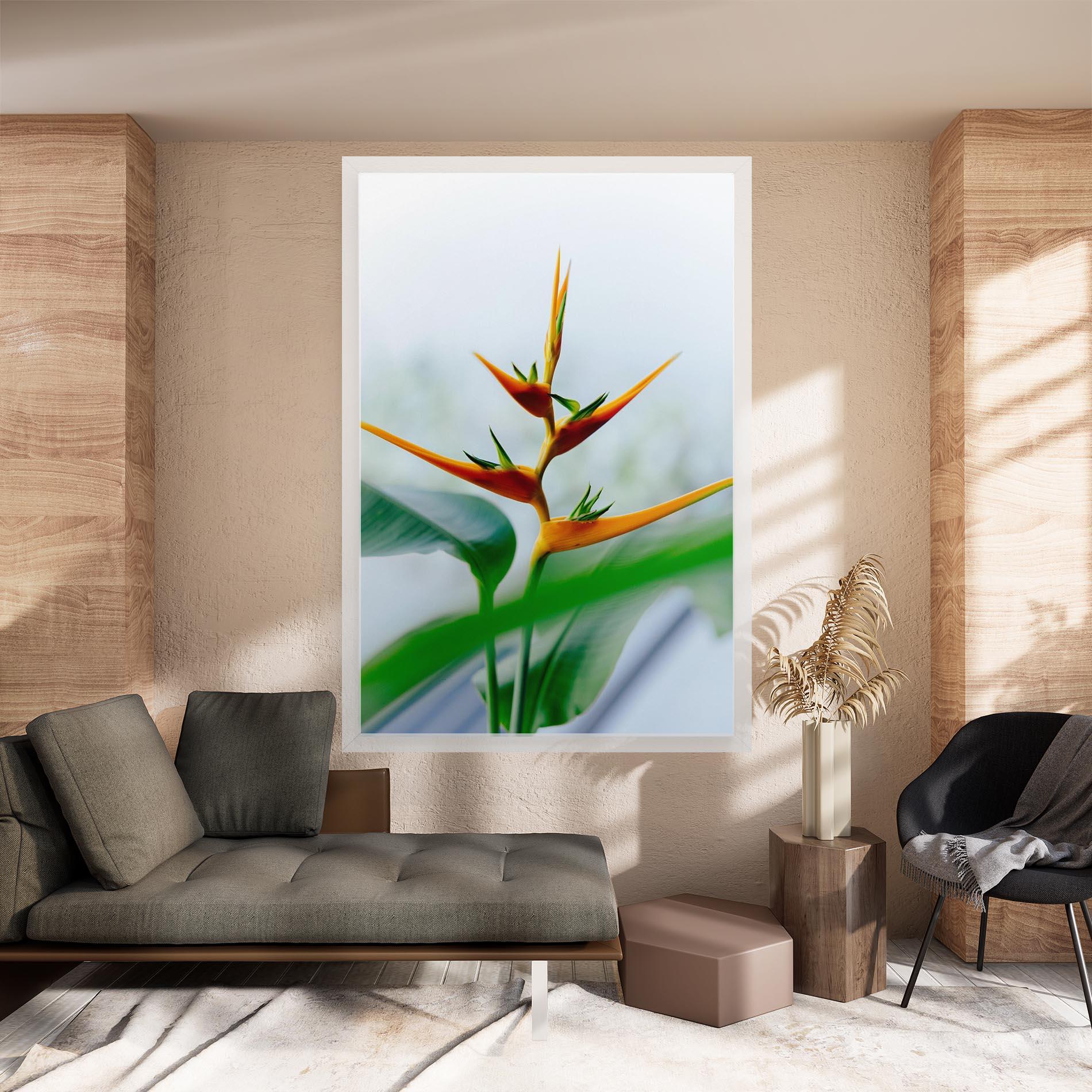 Leinwandbild Exotic Orange Green mockup 8