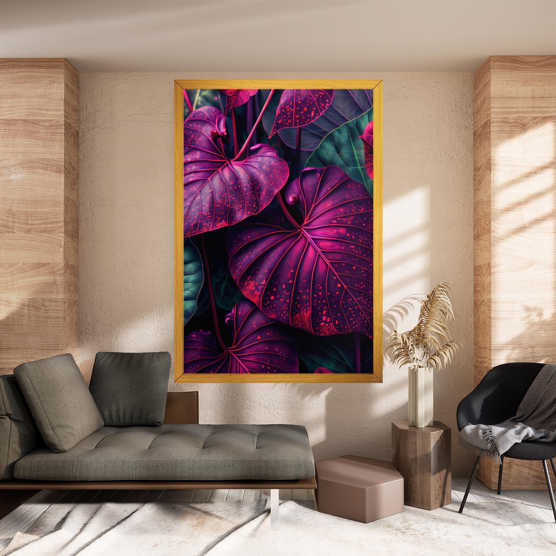 Leinwandbild Big Purple Exotic mockup 8