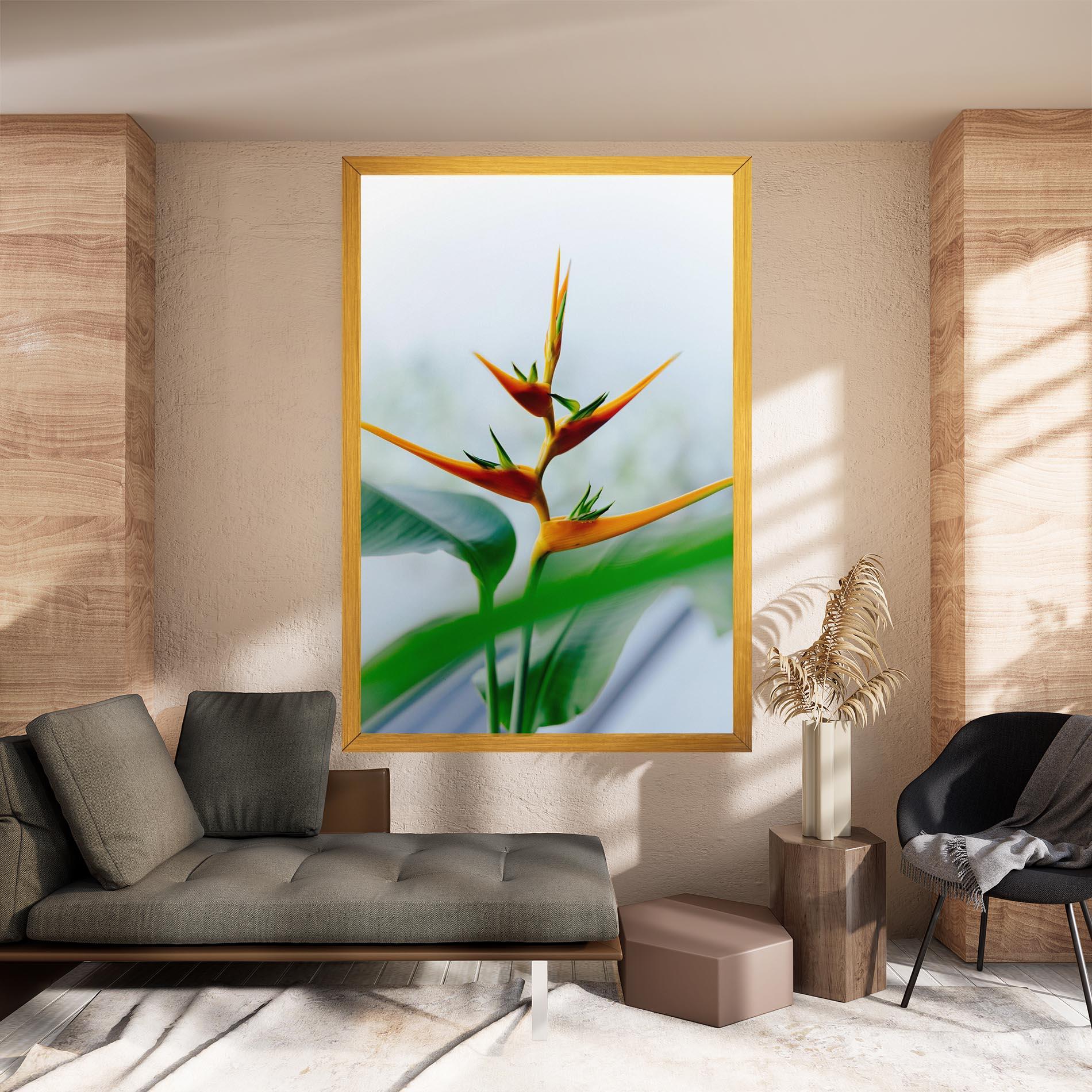 Leinwandbild Exotic Orange Green mockup 8