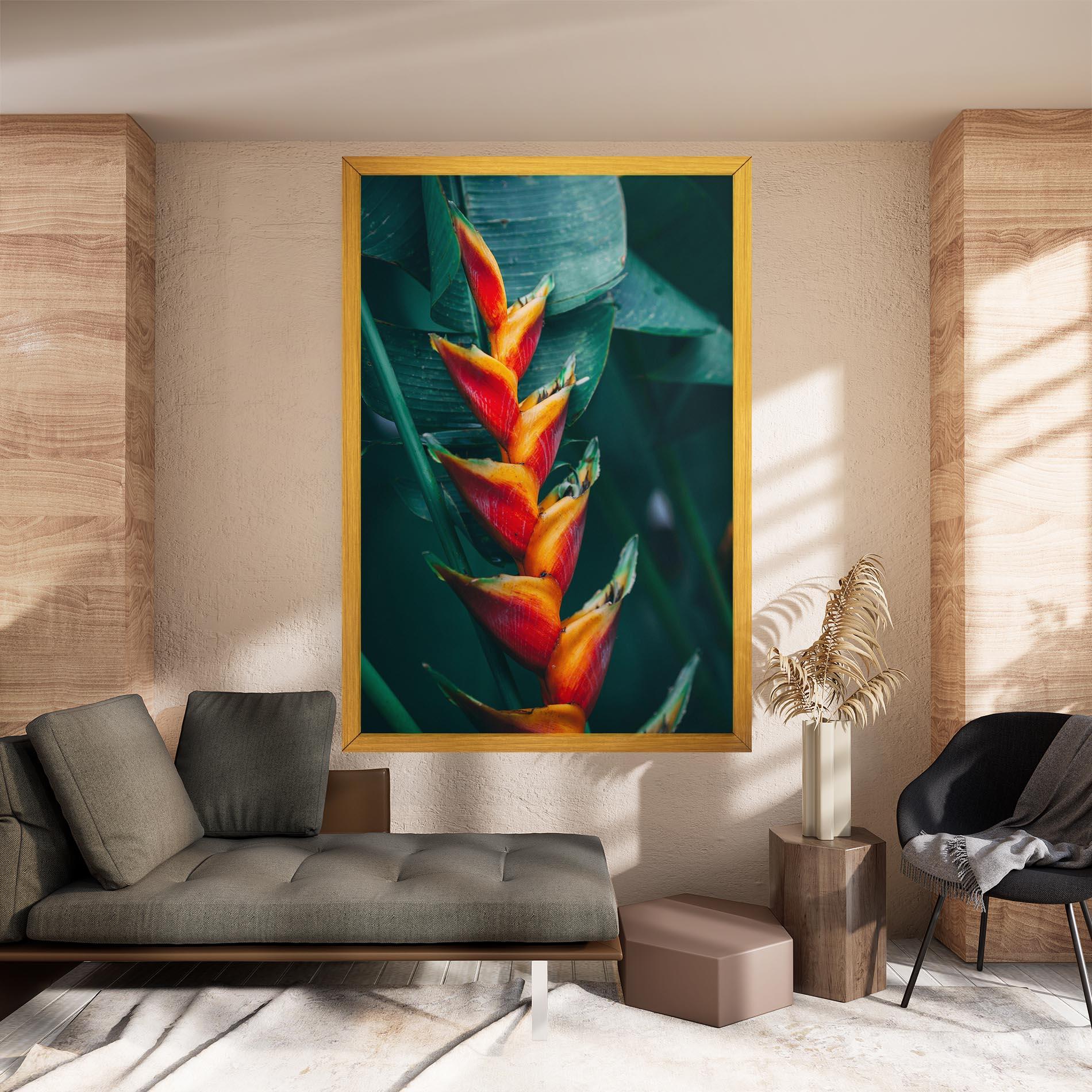 Leinwandbild Red Orange Exotic mockup 8