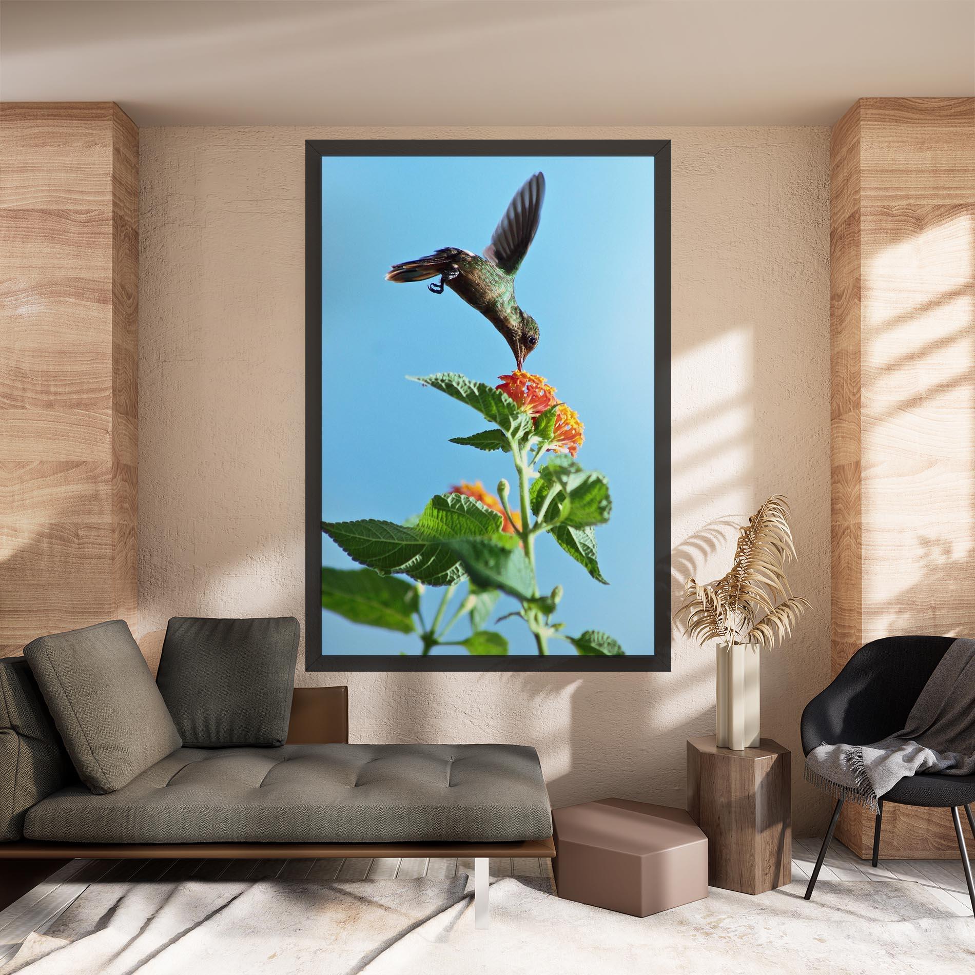 Leinwandbild Bird Exotic Flower mockup 8