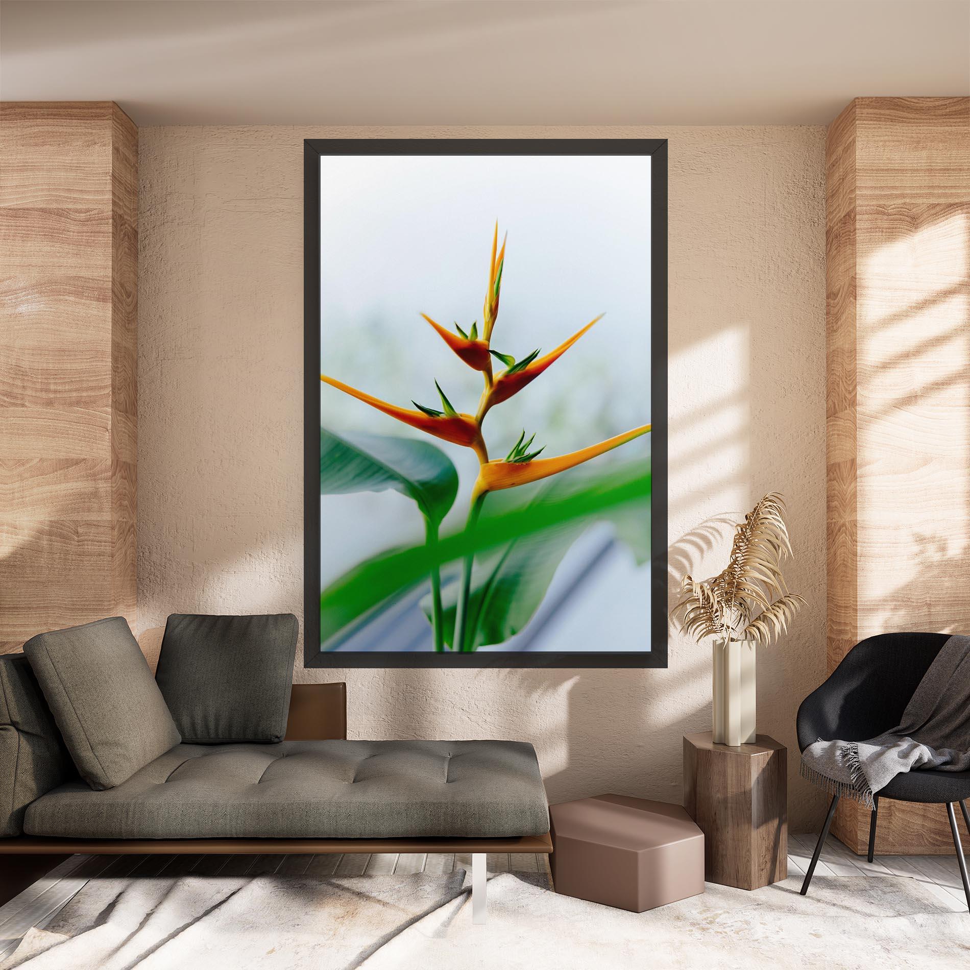 Leinwandbild Exotic Orange Green mockup 8