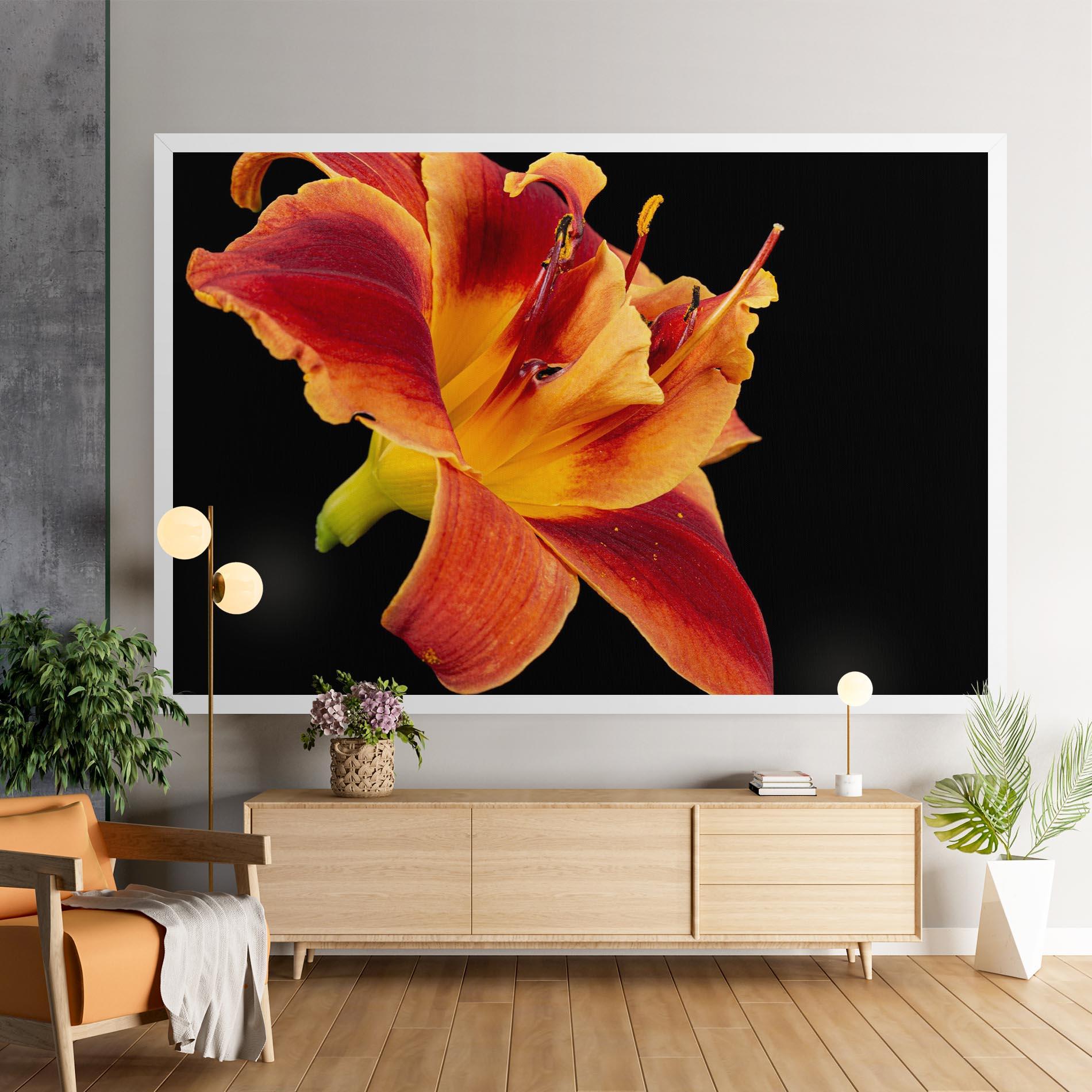 Leinwandbild Exotic Orange Red mockup 9