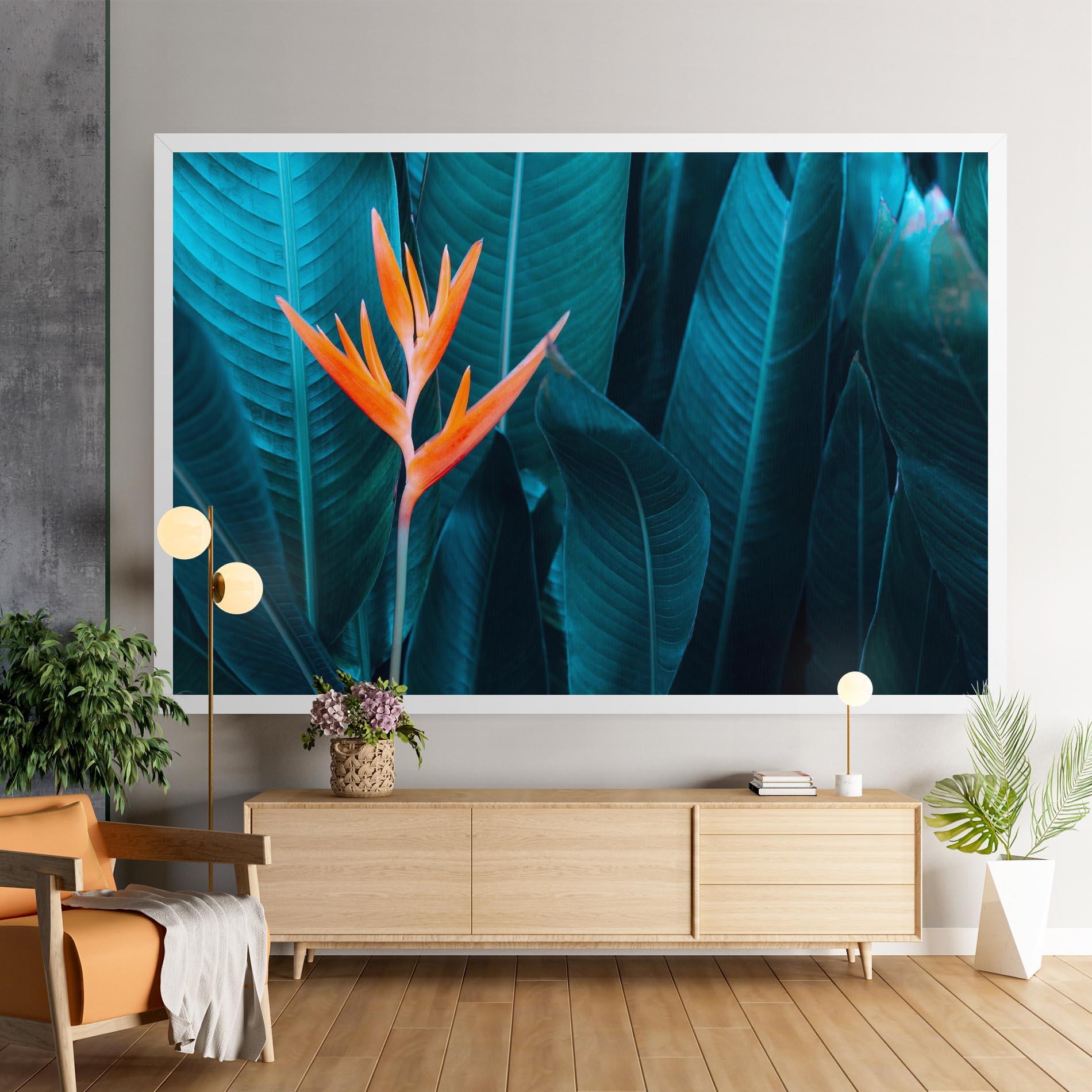 Leinwandbild Orange Green Exotic mockup 9