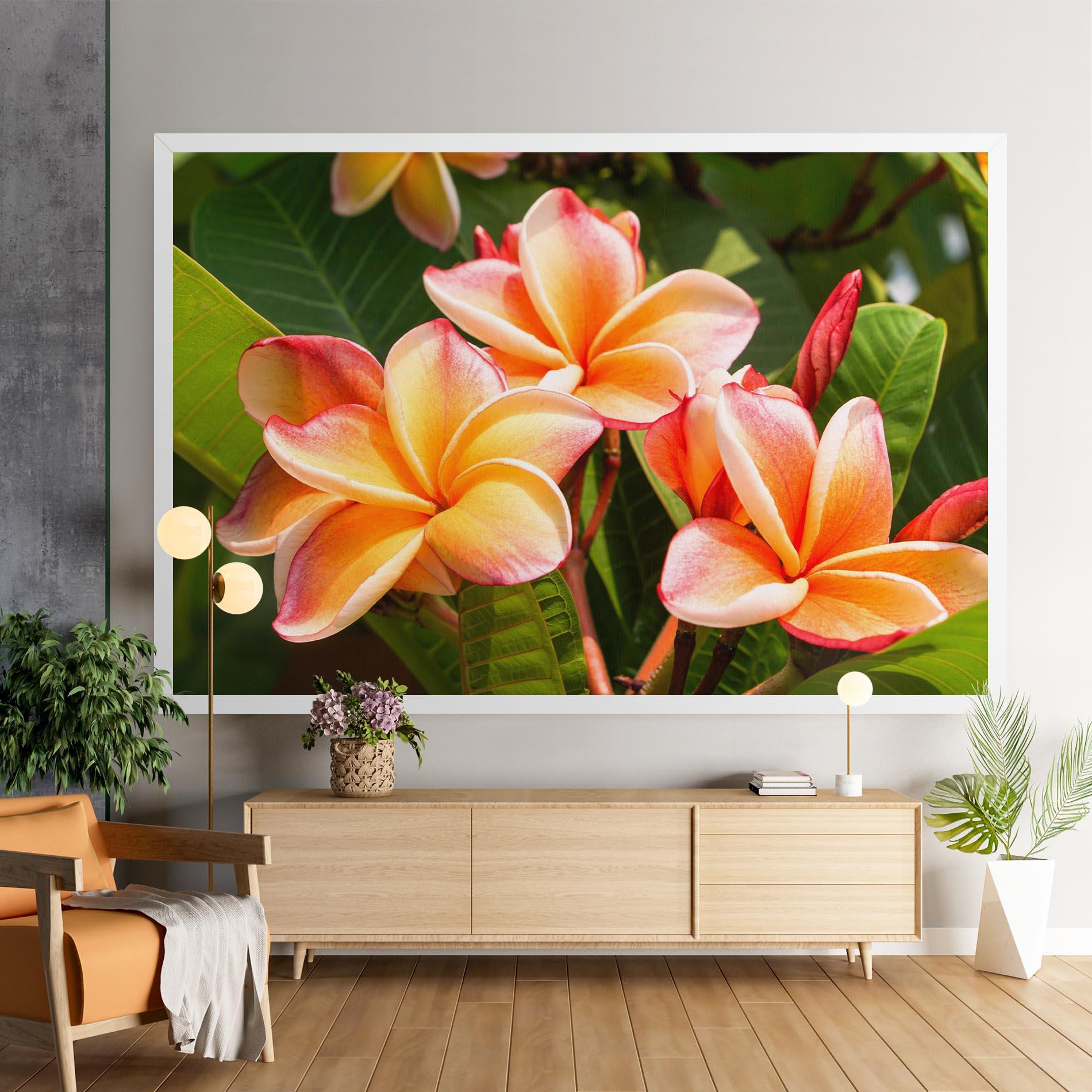 Leinwandbild Pretty Plumeria mockup 9