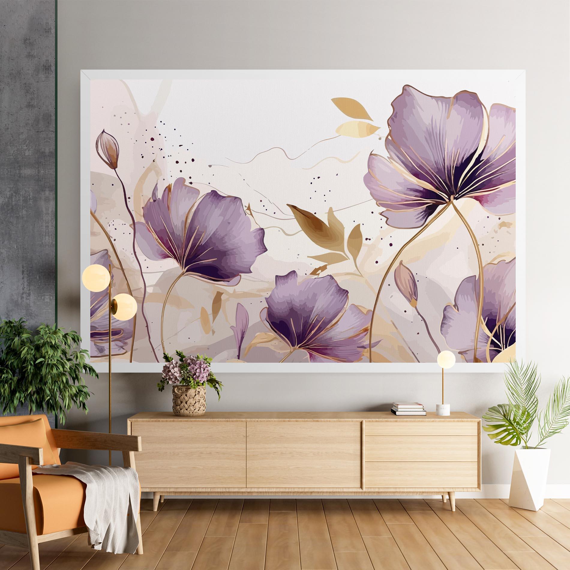 Leinwandbild Purple Gold Exotic mockup 9
