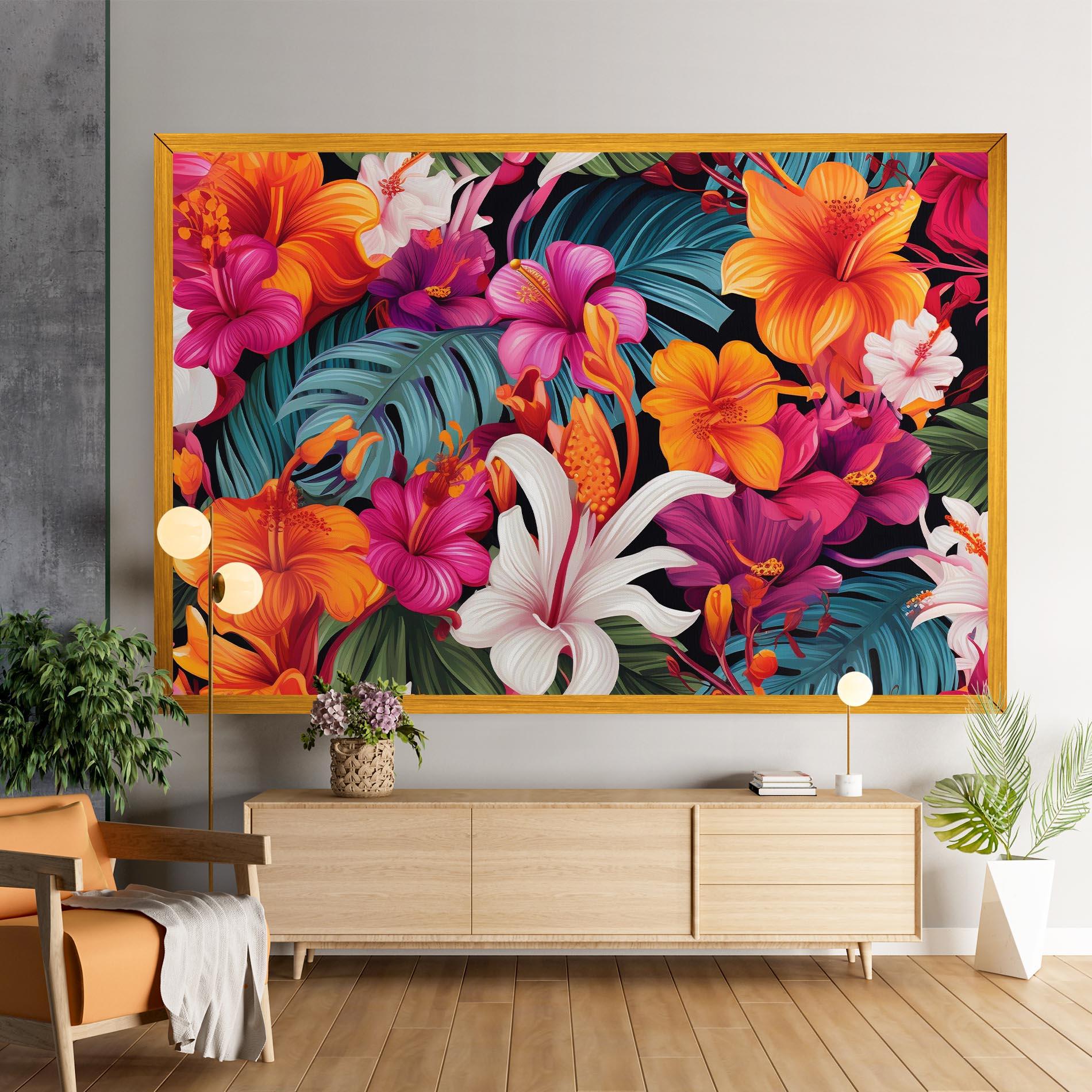 Leinwandbild Exotic Patern mockup 9