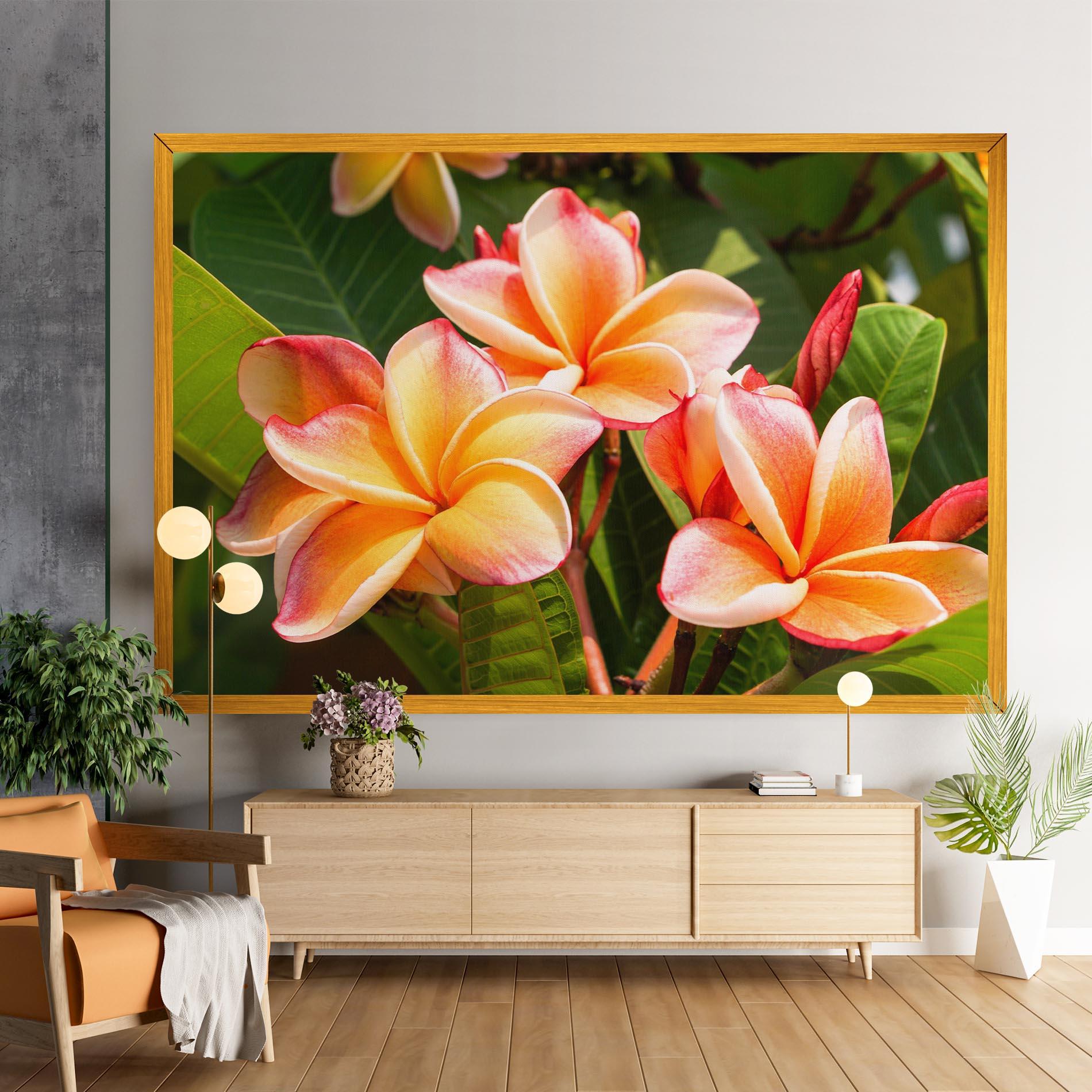 Leinwandbild Pretty Plumeria mockup 9