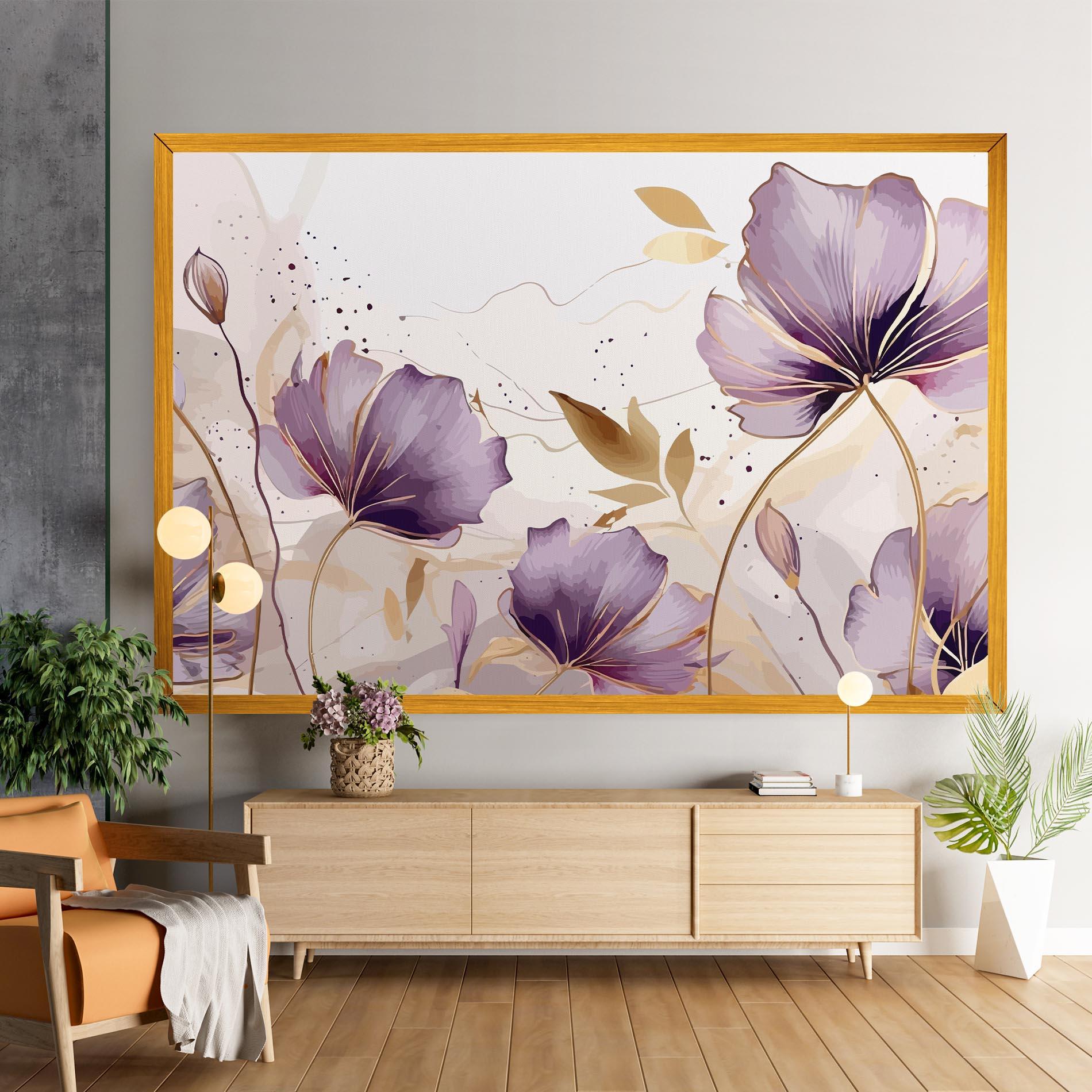 Leinwandbild Purple Gold Exotic mockup 9
