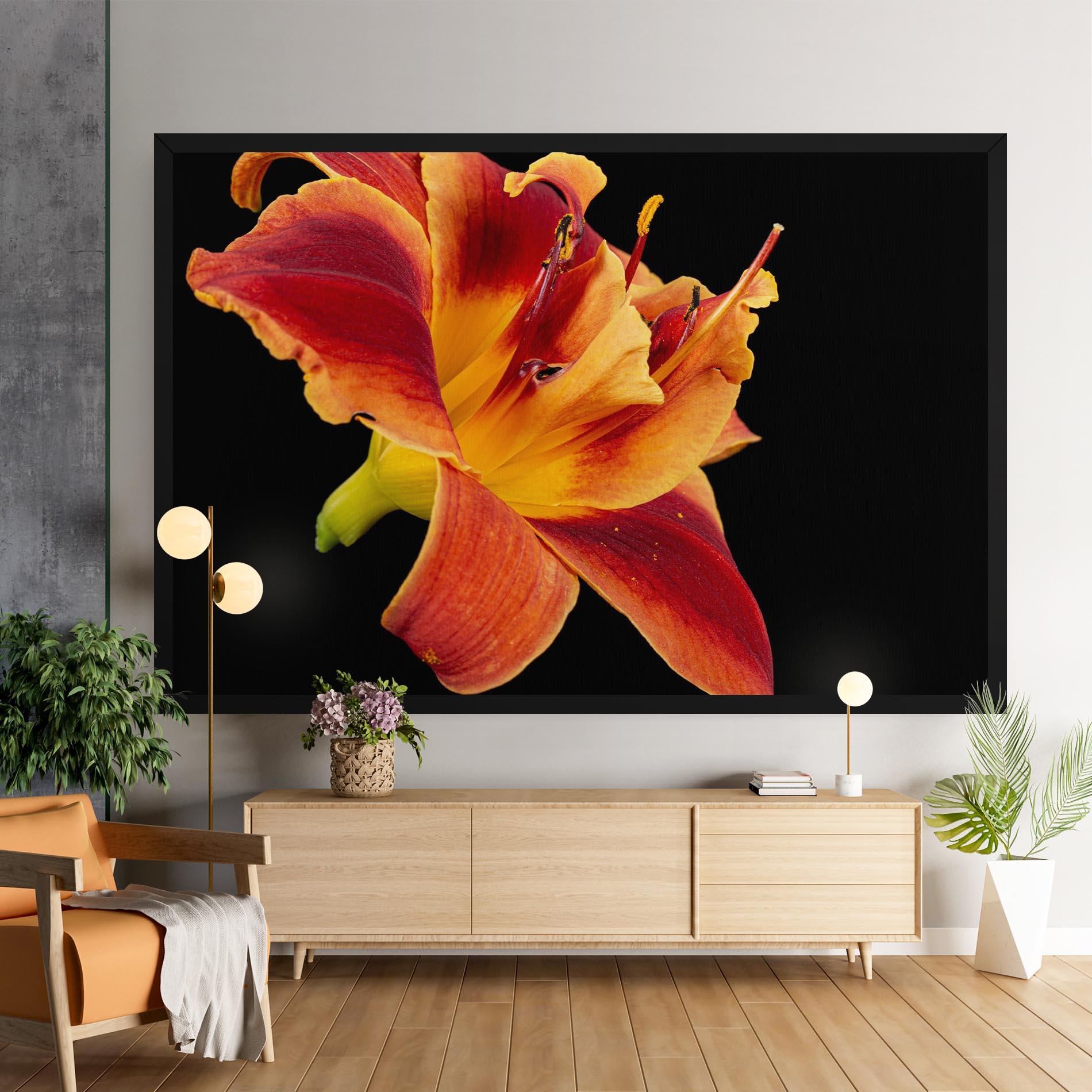 Leinwandbild Exotic Orange Red mockup 9