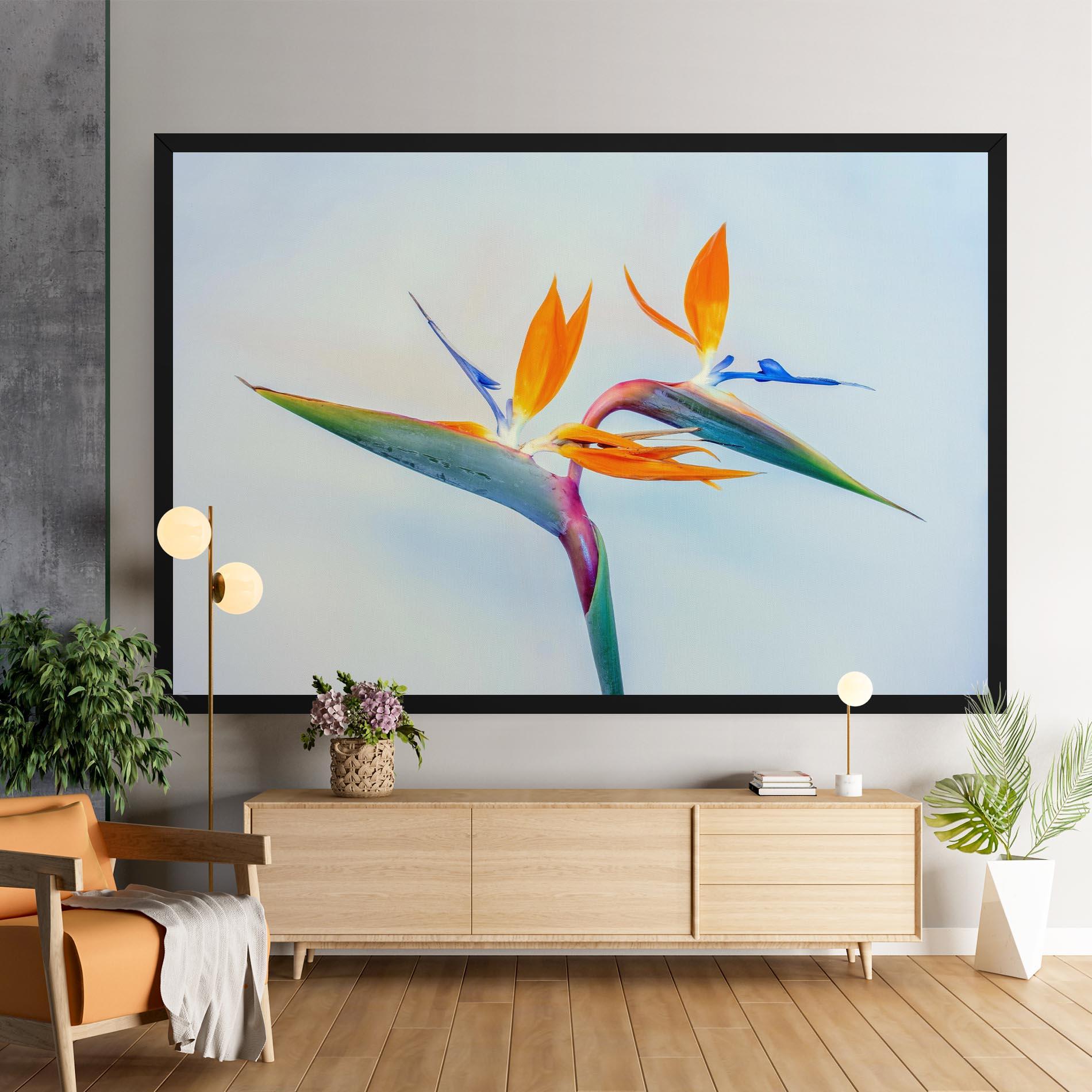 Leinwandbild Green Orange Exotic mockup 9