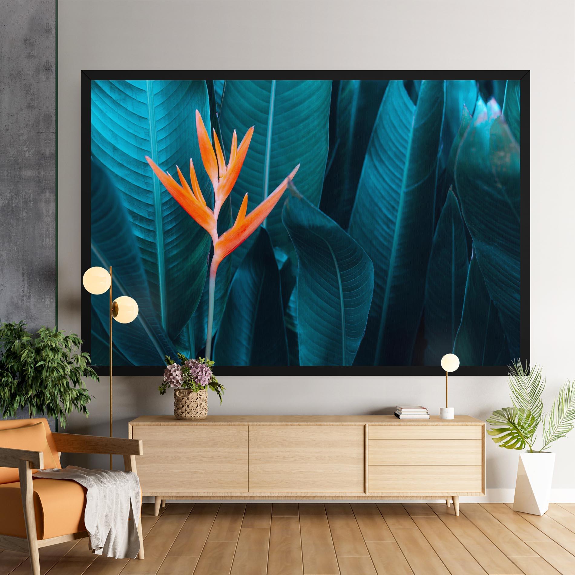 Leinwandbild Orange Green Exotic mockup 9