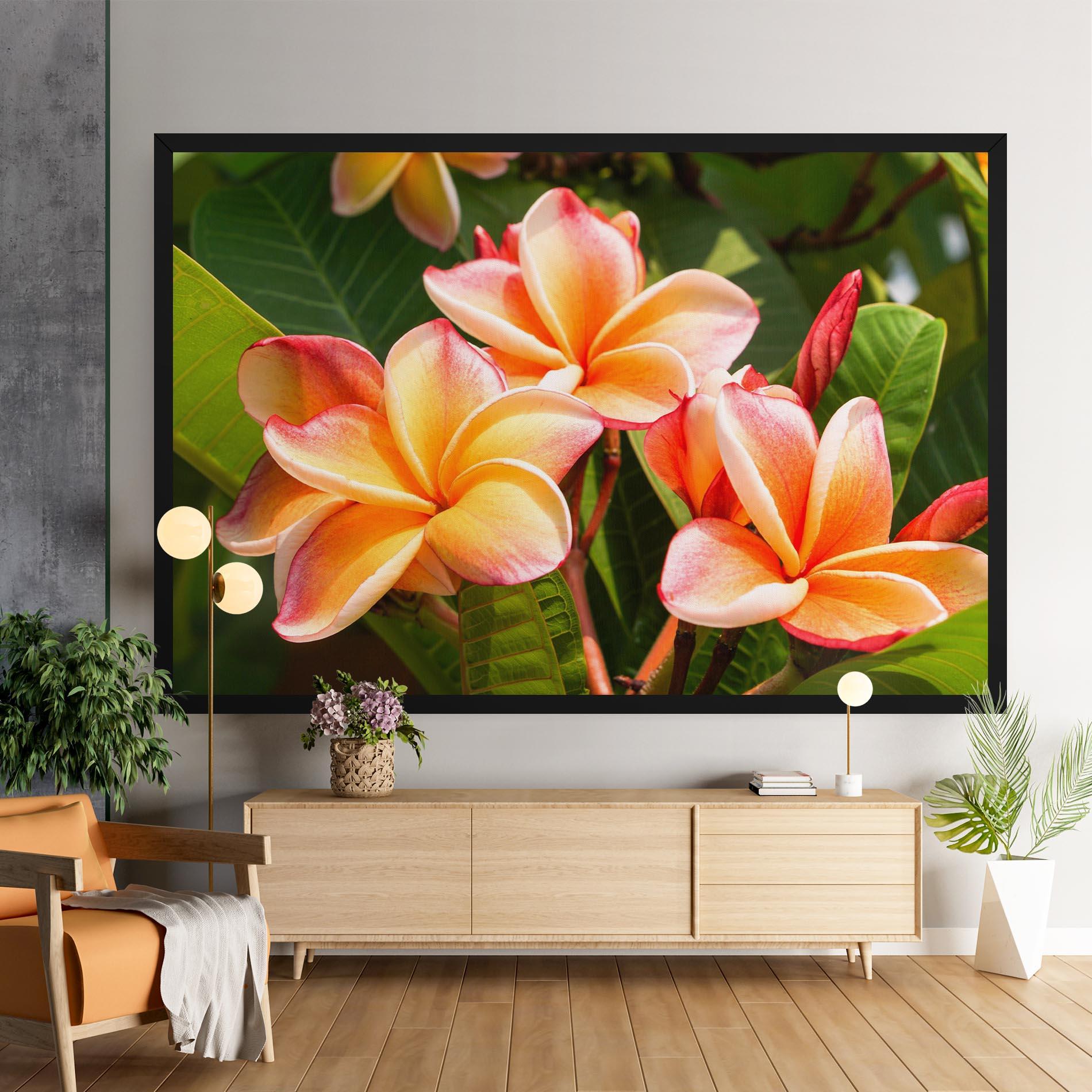 Leinwandbild Pretty Plumeria mockup 9