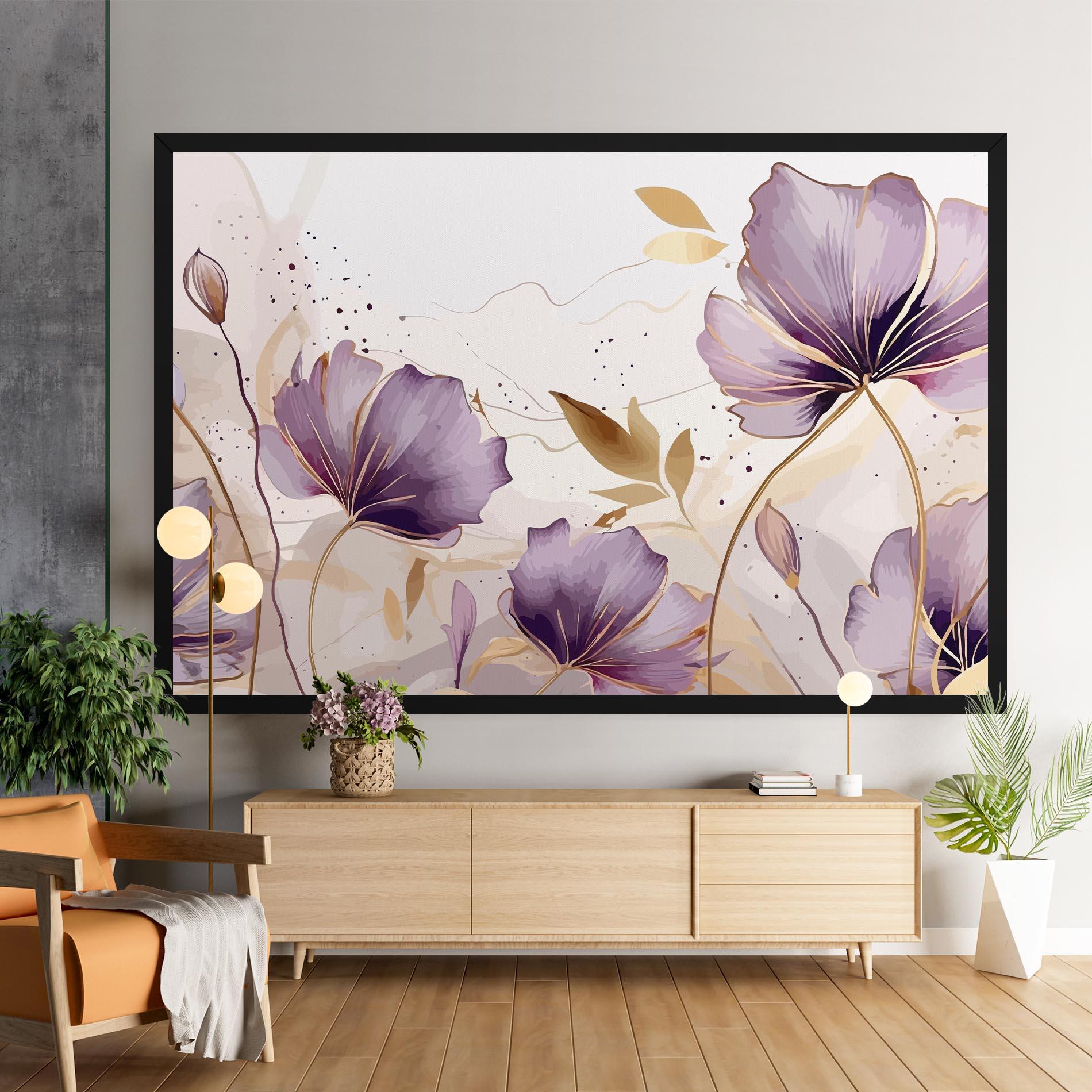 Leinwandbild Purple Gold Exotic mockup 9