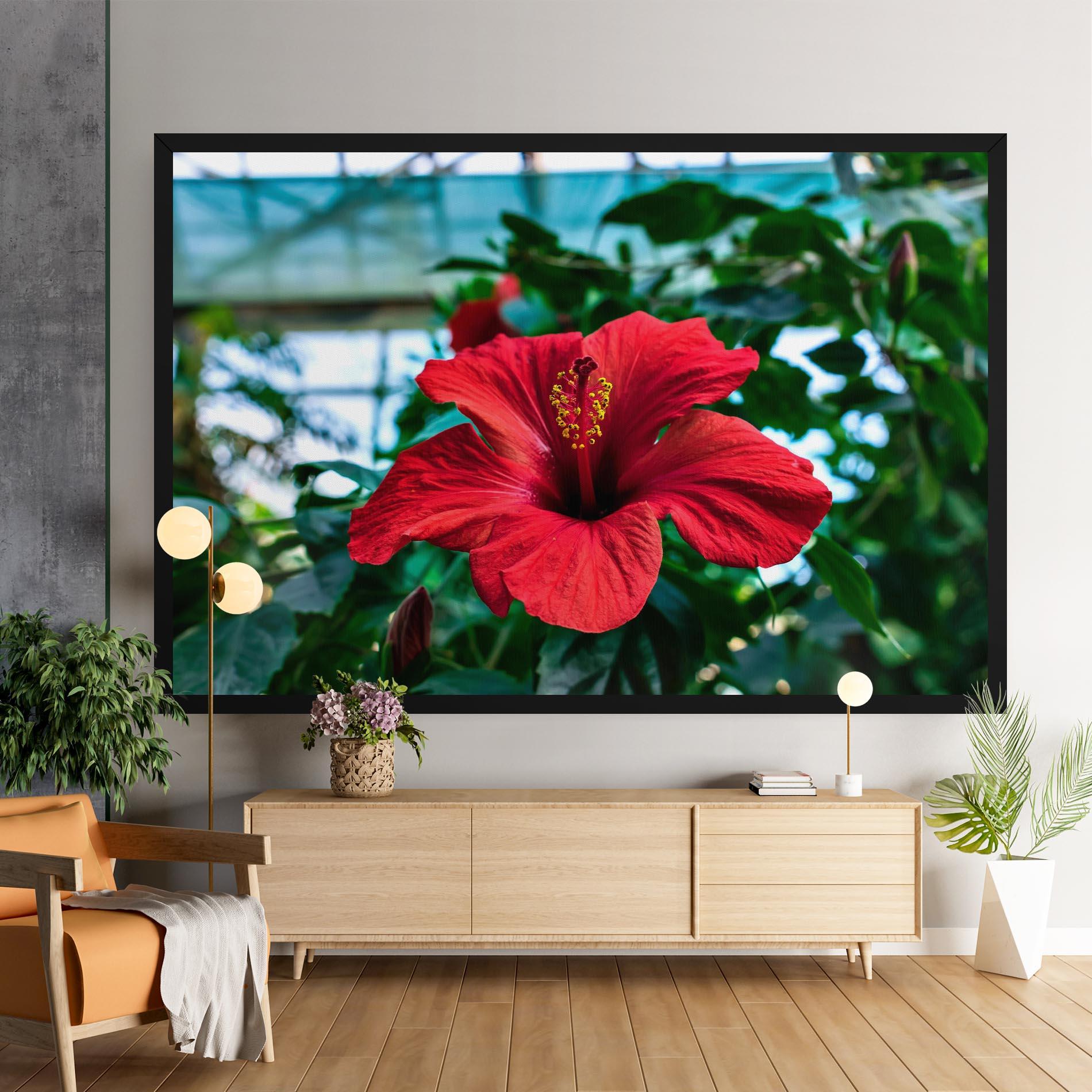 Leinwandbild Red Exotic Plant mockup 9