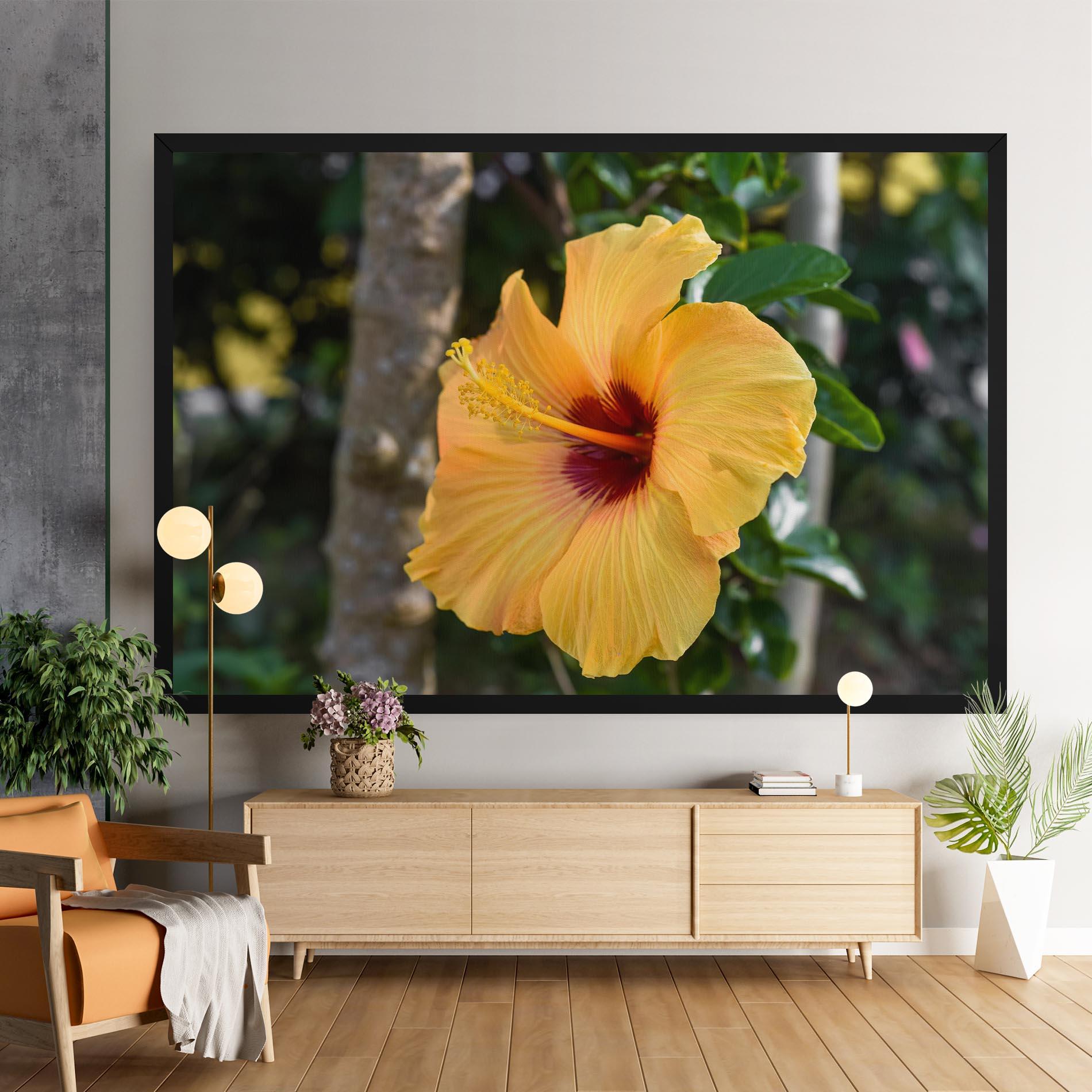 Leinwandbild Yellow Hibiscus mockup 9