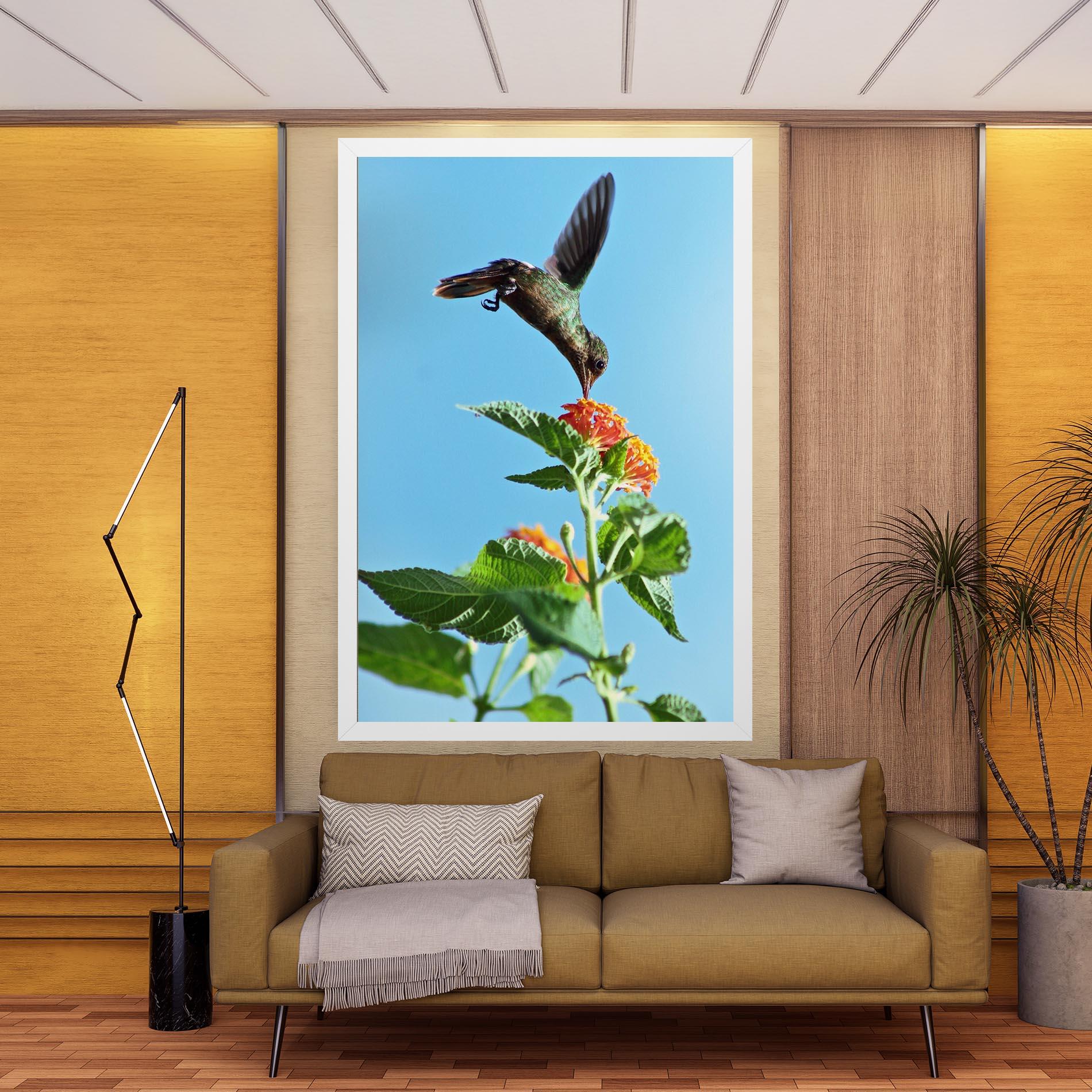 Leinwandbild Bird Exotic Flower mockup 9
