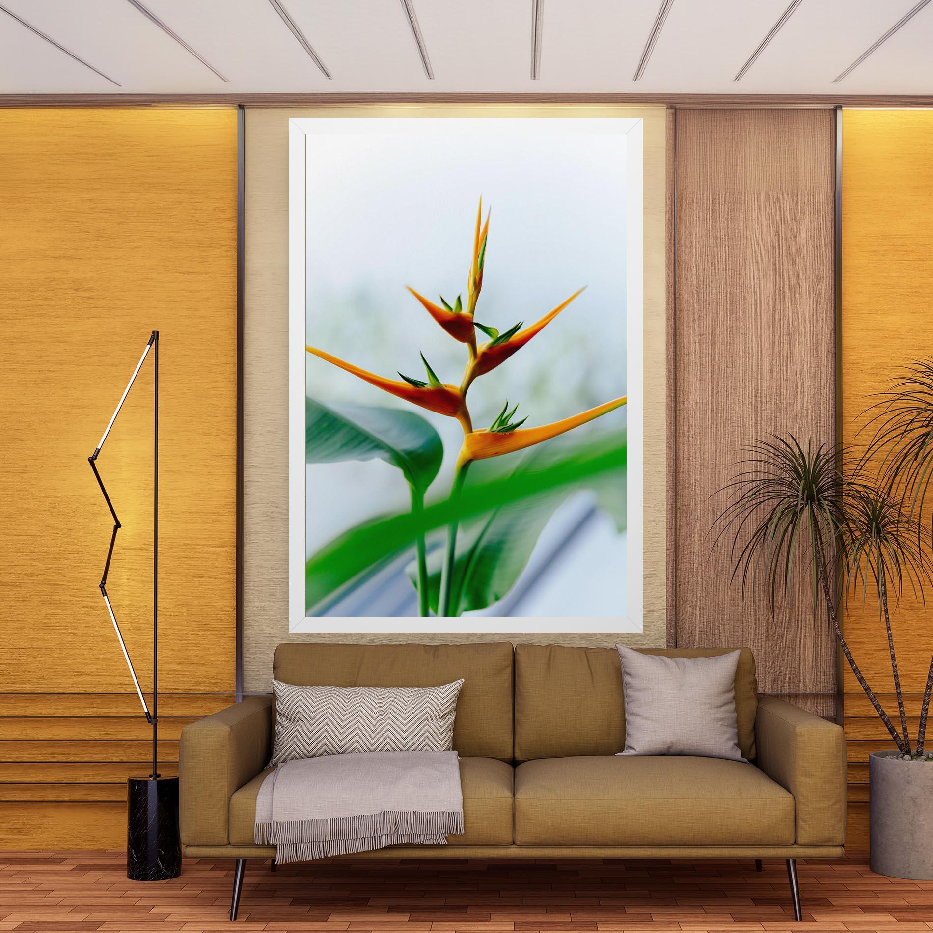 Leinwandbild Exotic Orange Green mockup 9