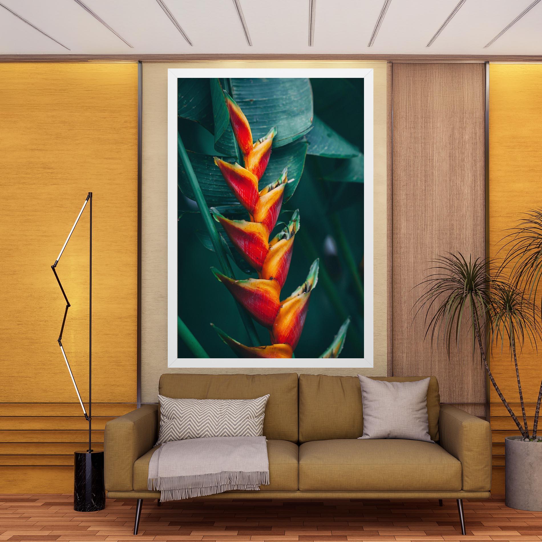 Leinwandbild Red Orange Exotic mockup 9