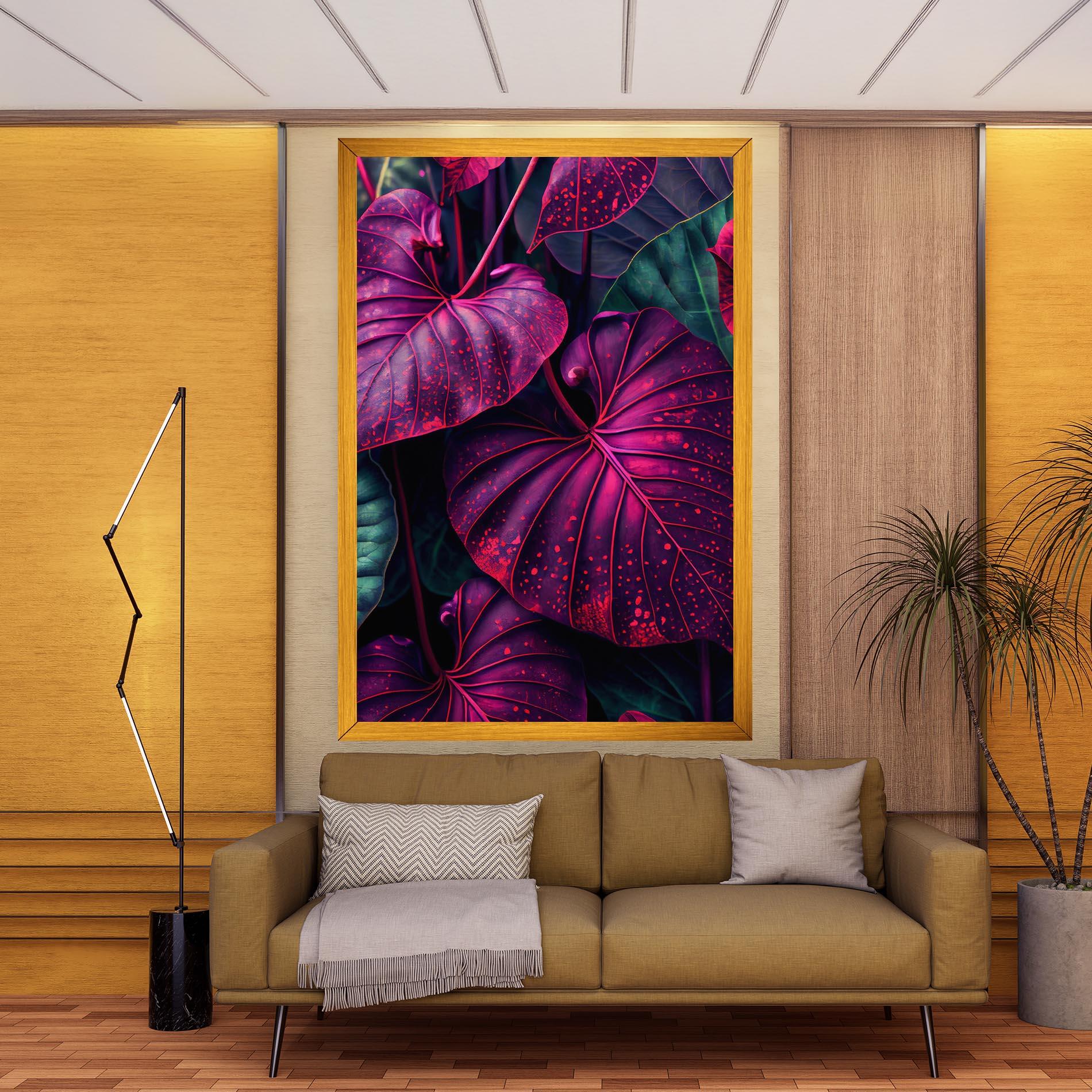 Leinwandbild Big Purple Exotic mockup 9
