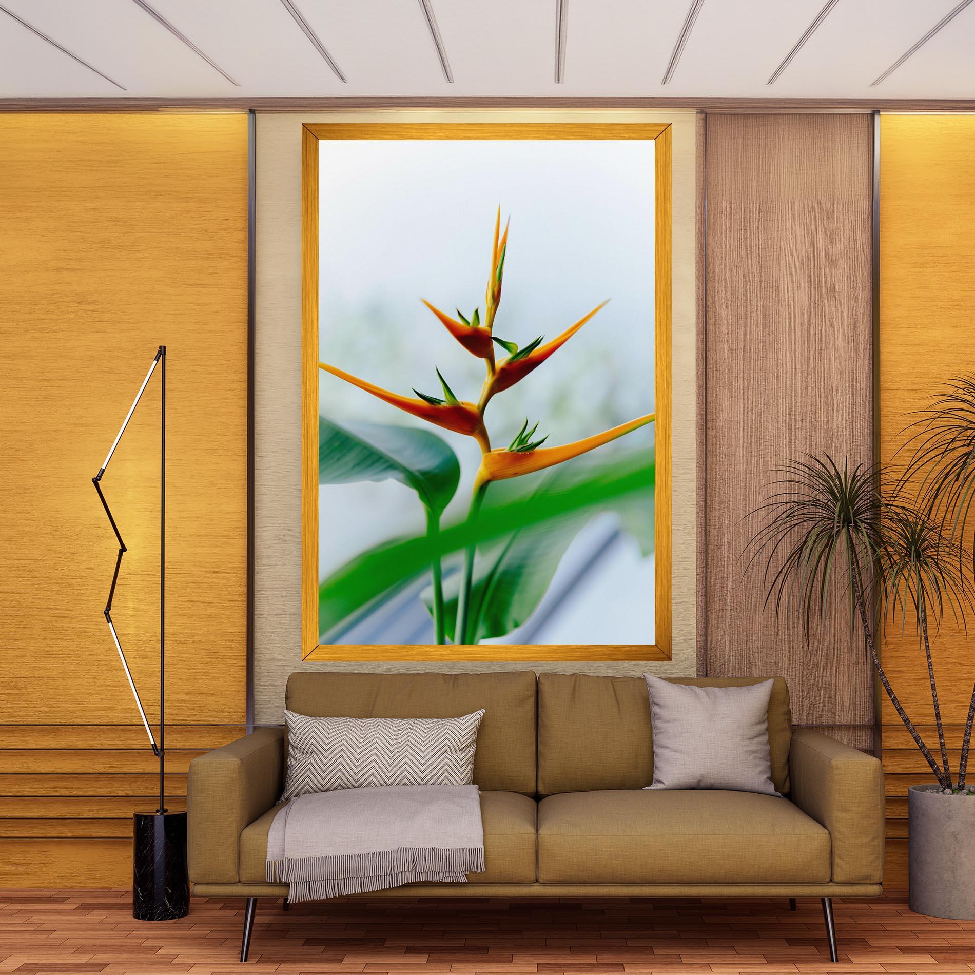 Leinwandbild Exotic Orange Green mockup 9